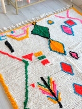 Colorful Berber rug 140 x 265 cm - n°857