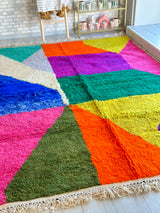 Colorful Beni Ouarain rug - 225 x 338 cm - n°791