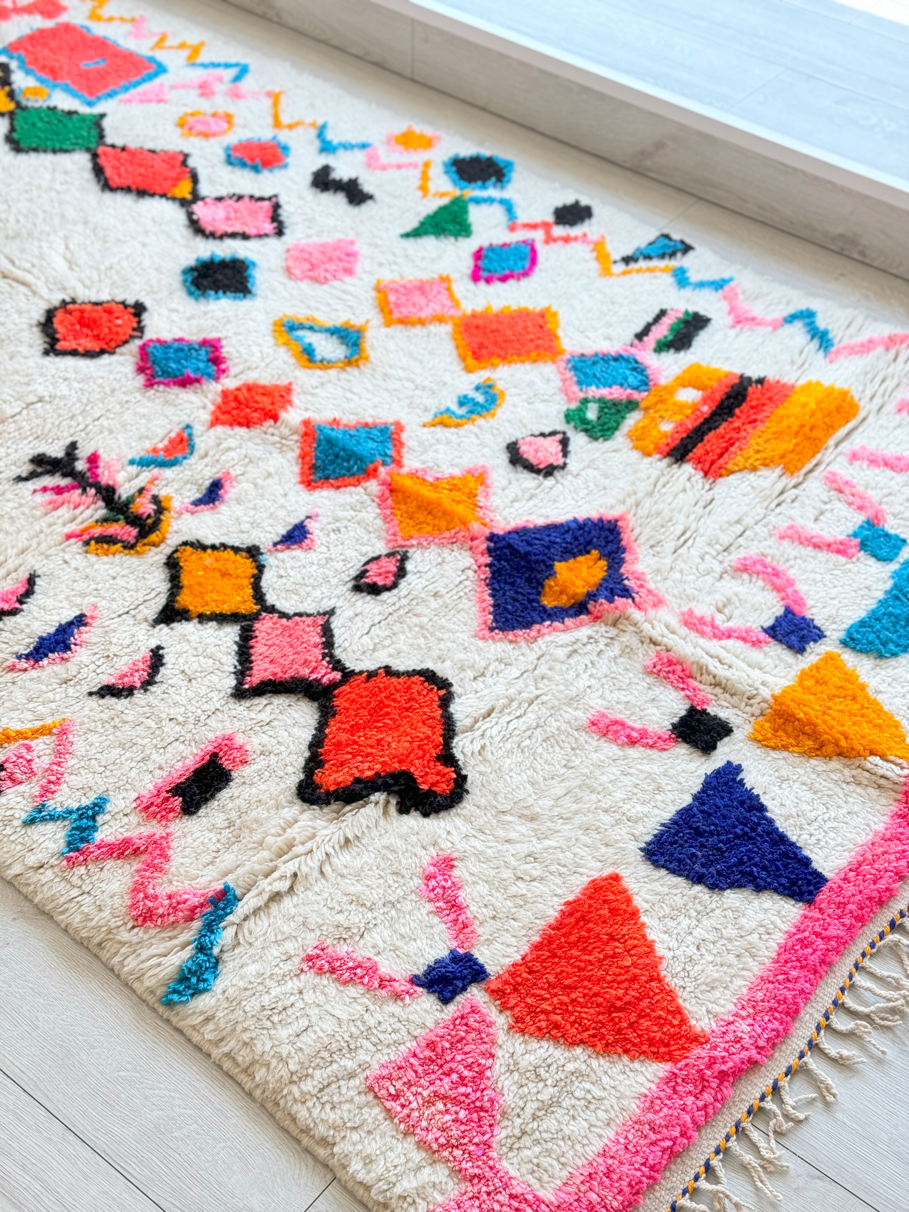 Colorful Berber rug 152 x 254 cm - n°970