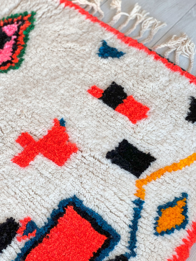 Colorful Berber rug 160 x 270 cm - n°837