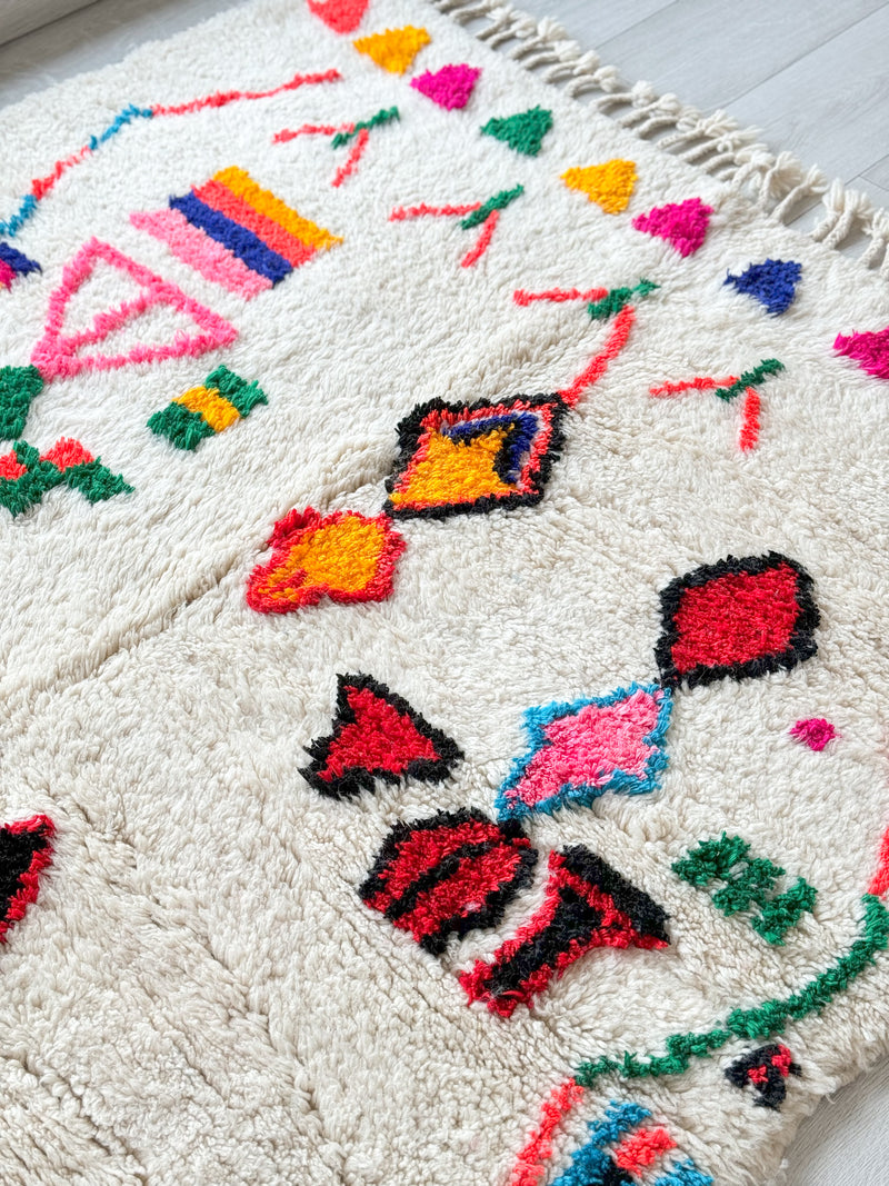 Colorful Berber rug 153 x 260 cm - n°872