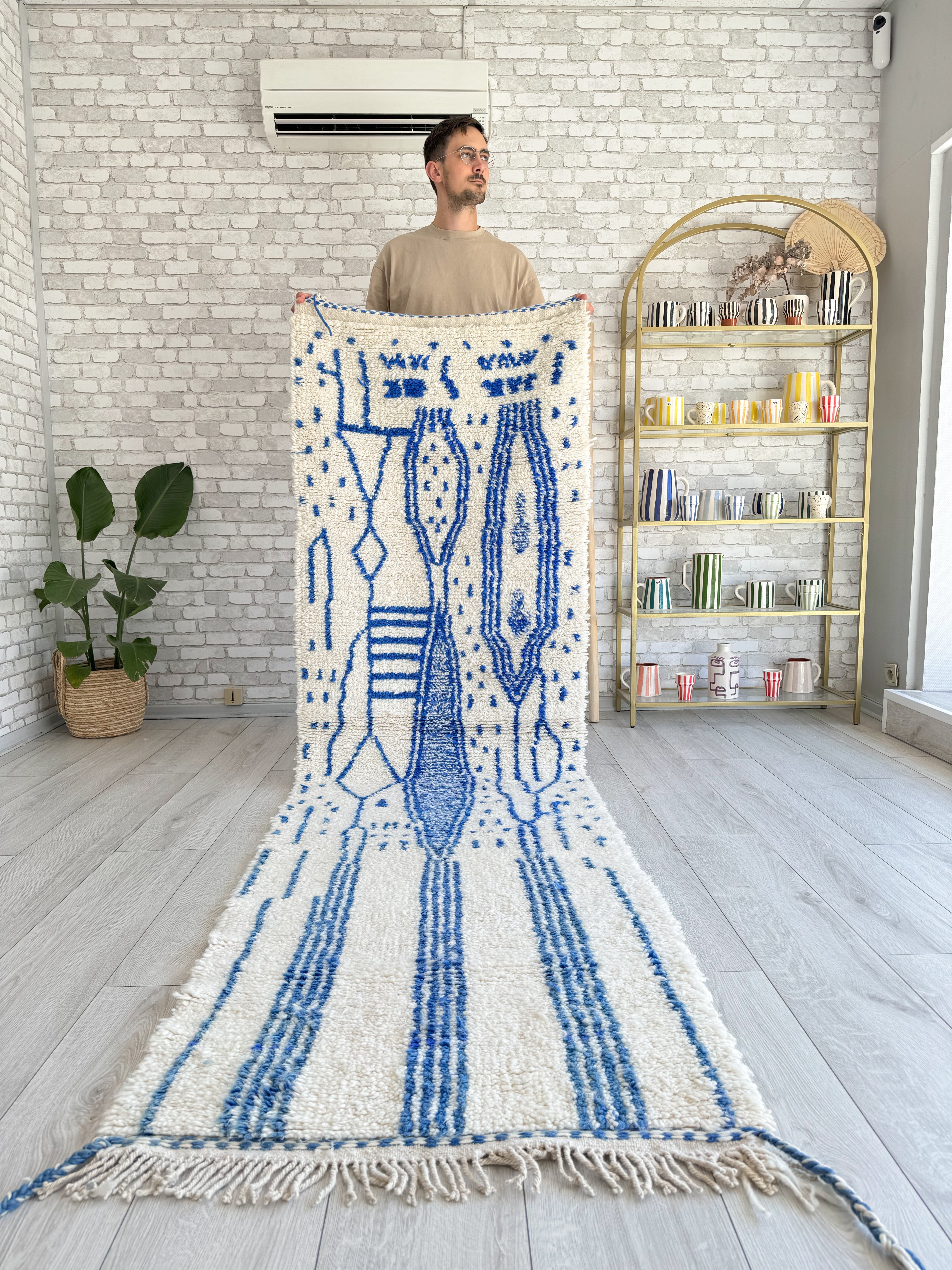 Beni Ouarain hallway rug 83 x 300 cm - n°1029