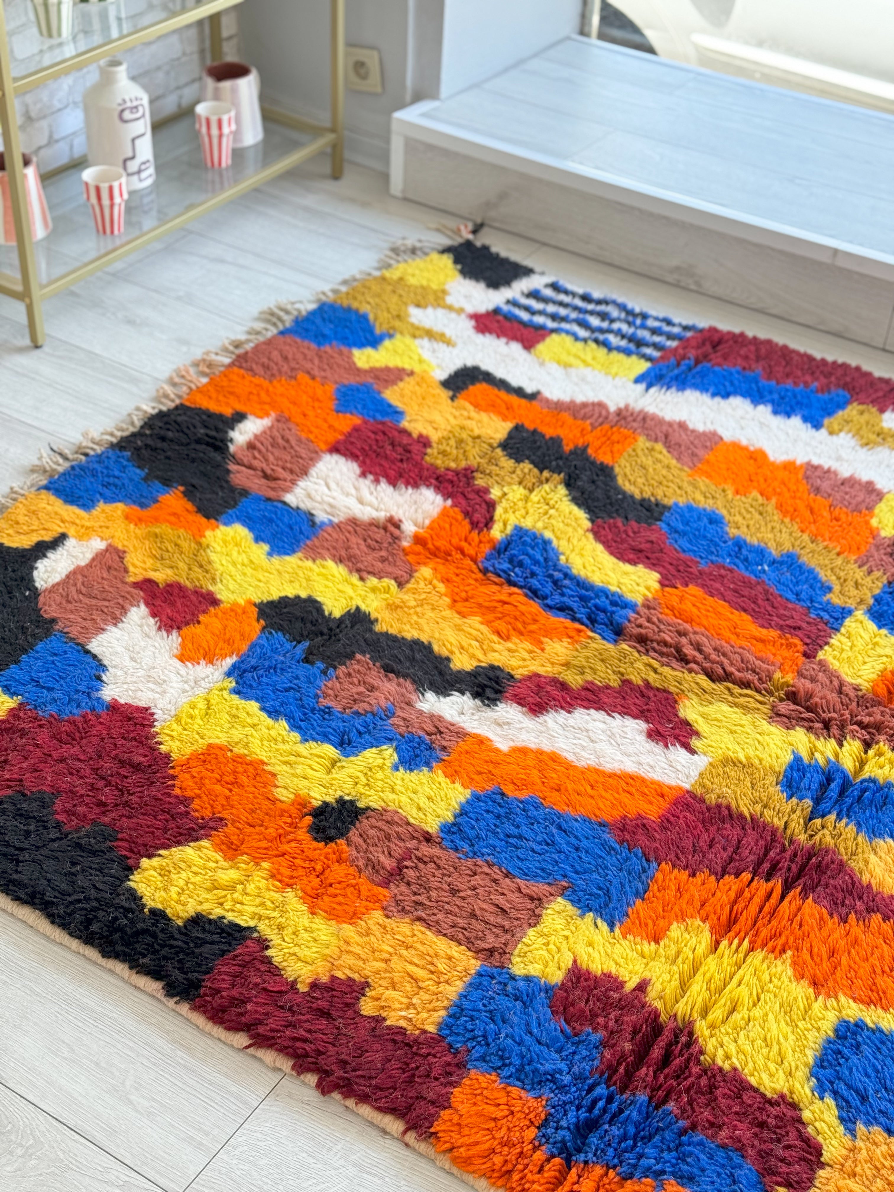 Tapis berbère coloré 162 x 260 cm - n°1172