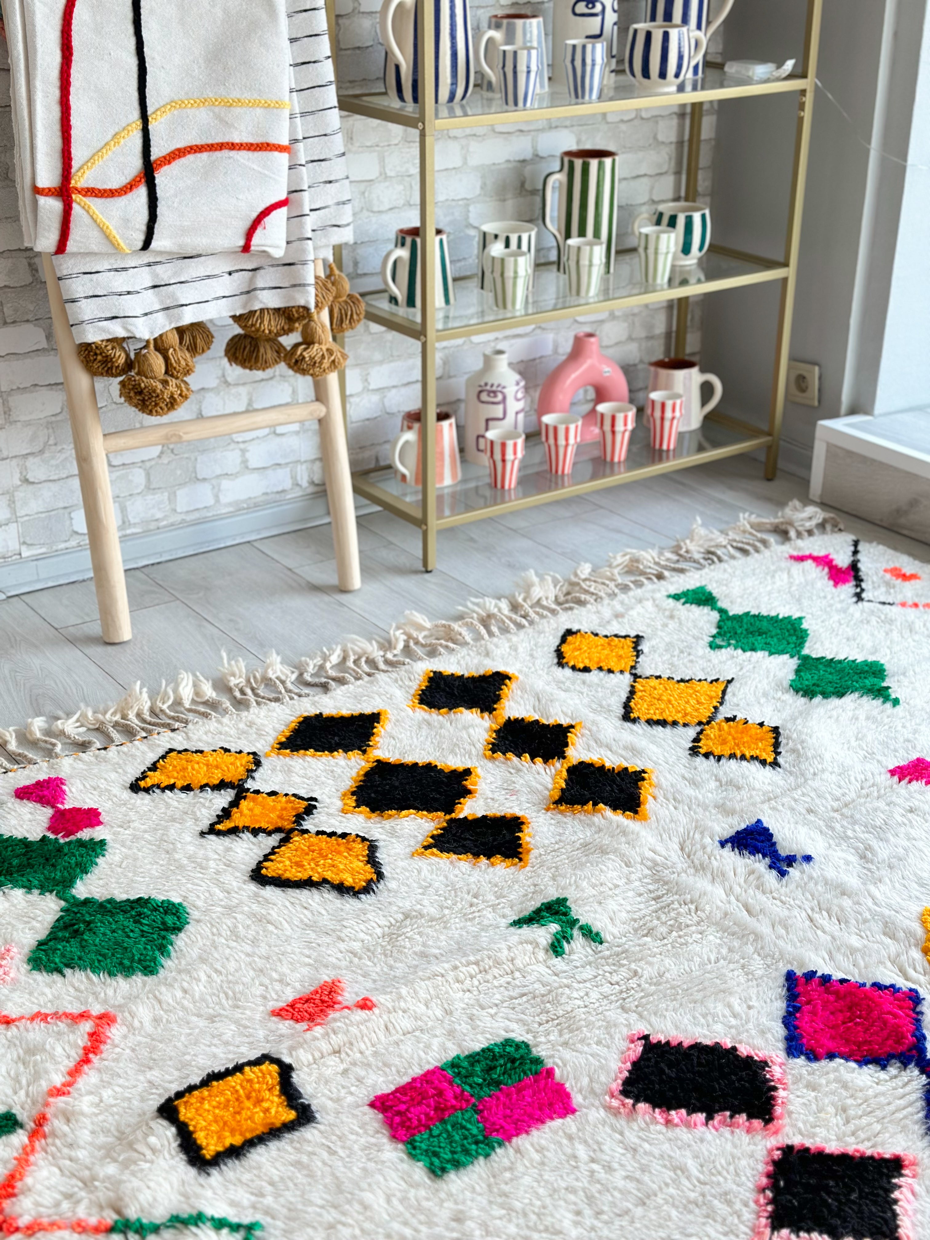 Colorful Berber rug 186 x 330 cm - n°776