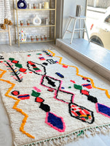 Colorful Berber rug 130 x 260 cm - n°712