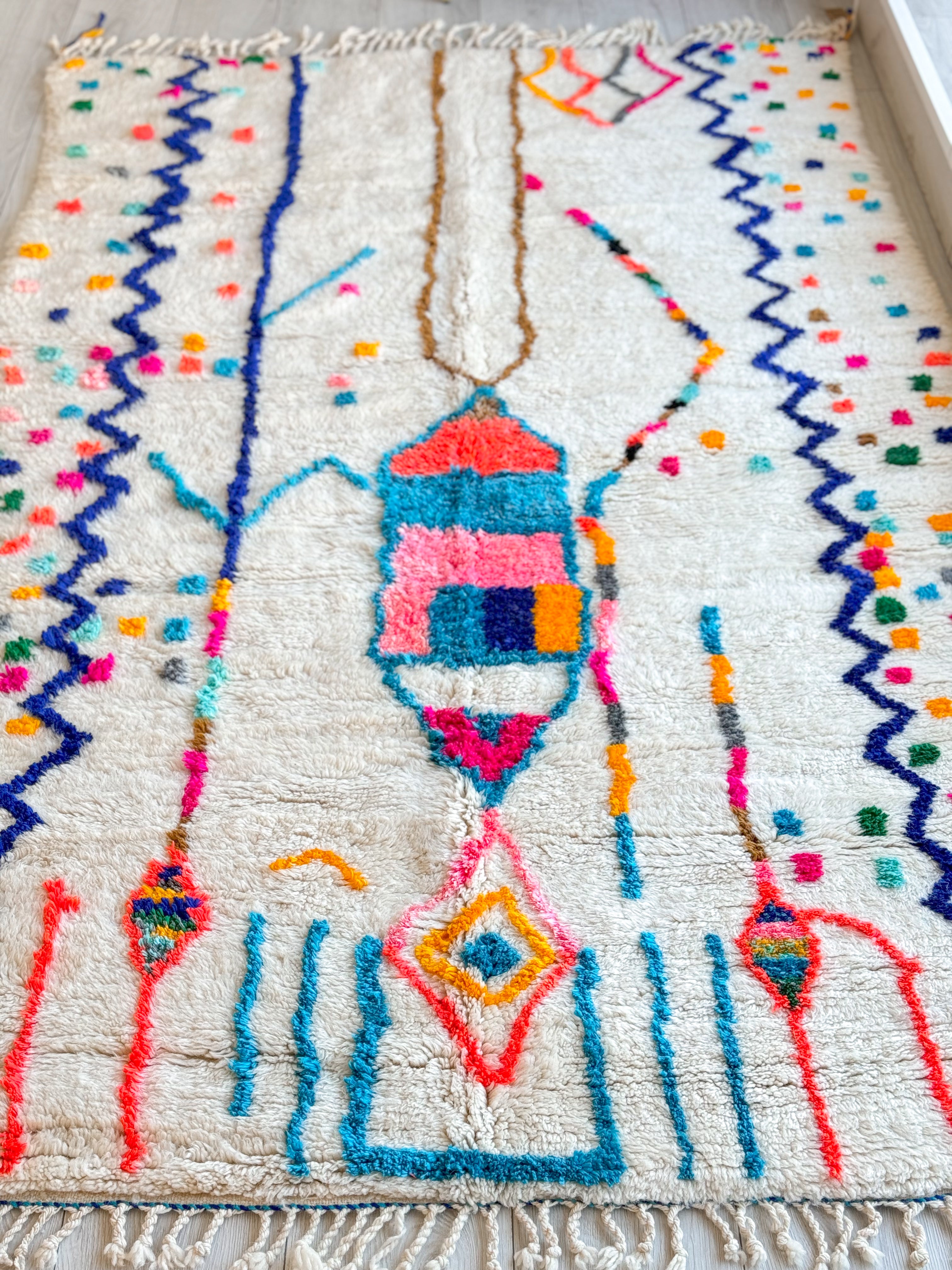 Colorful Berber rug 153 x 270 cm - n°873