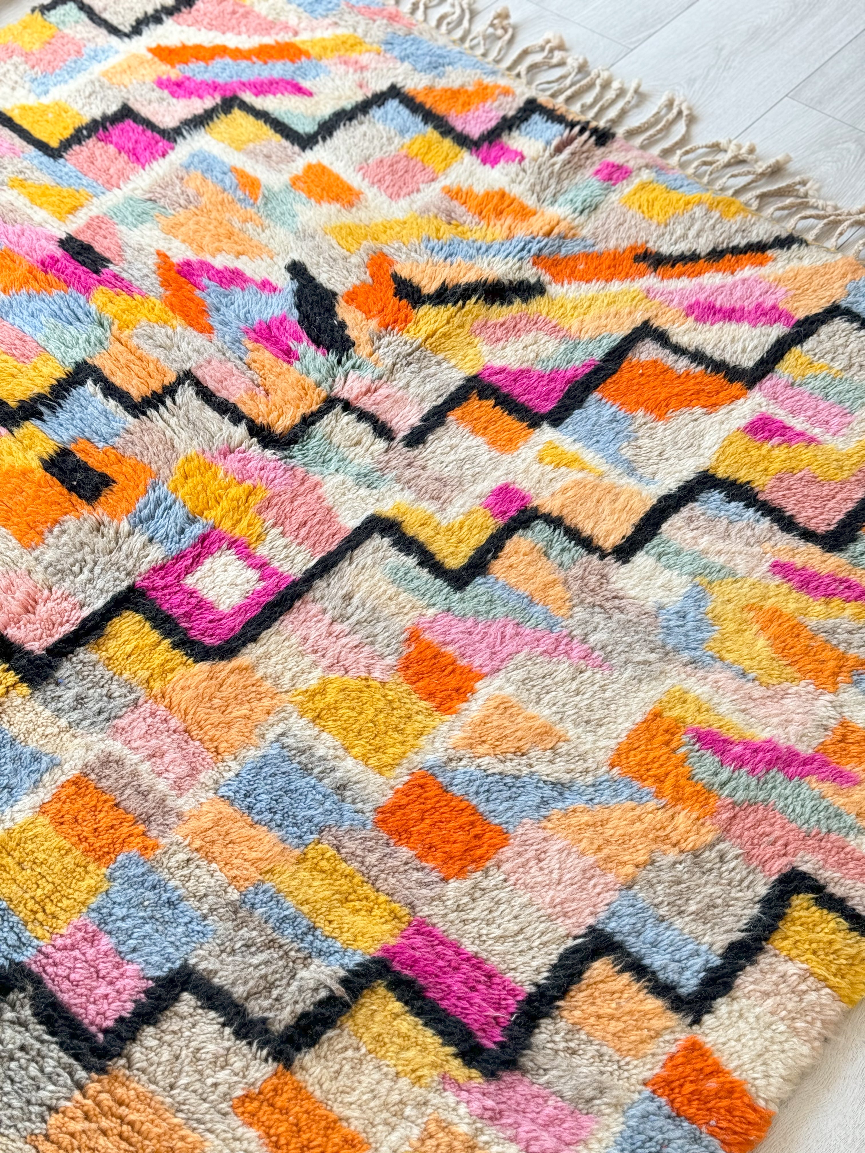 Tapis berbère coloré 160 x 260 cm - n°1347