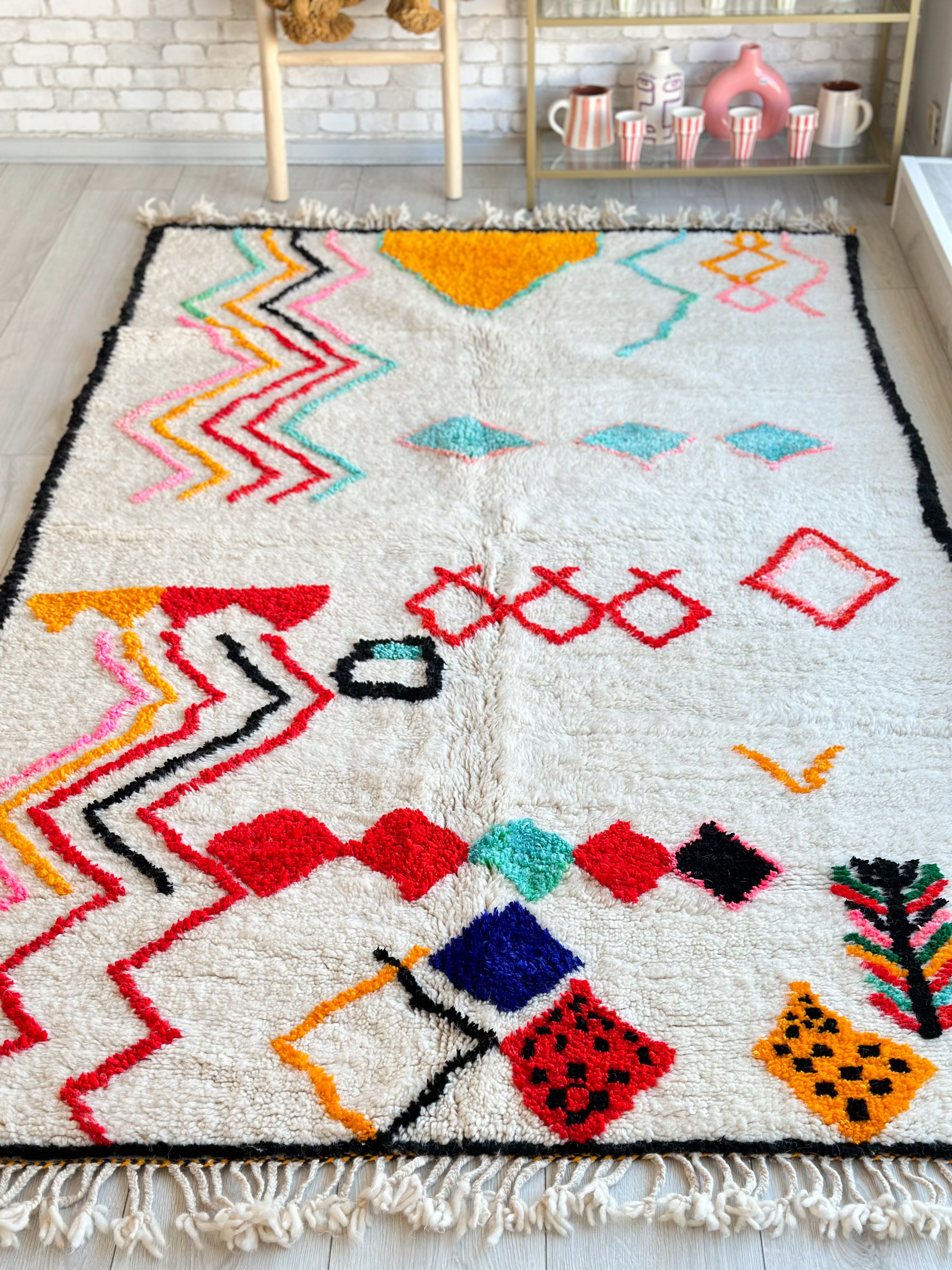 Colorful Berber rug 150 x 270 cm - n°788