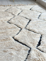 Beni Ouarain shaggy rug - 156 x 255 cm - n°701