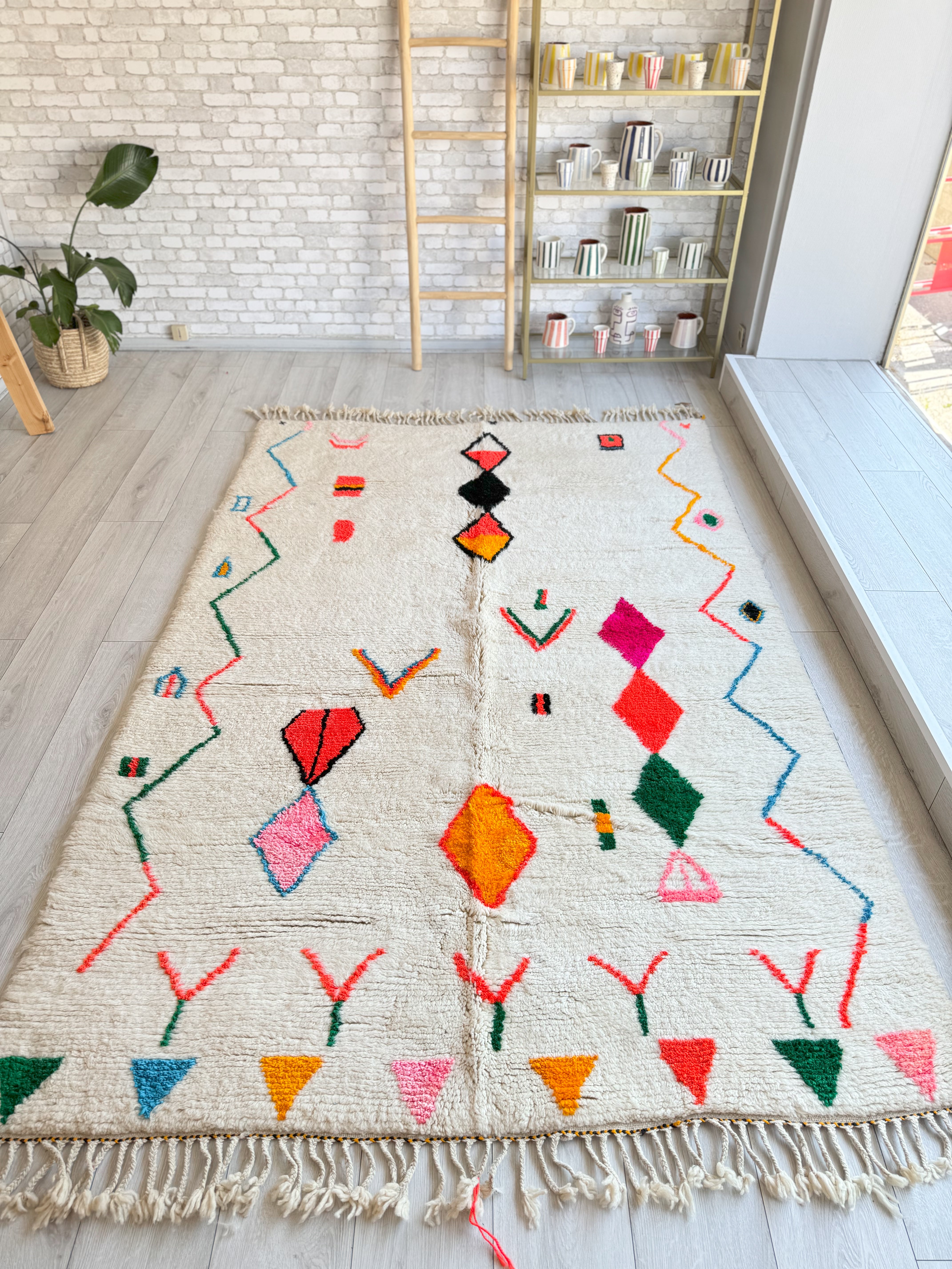 Colorful Berber carpet - n°1365