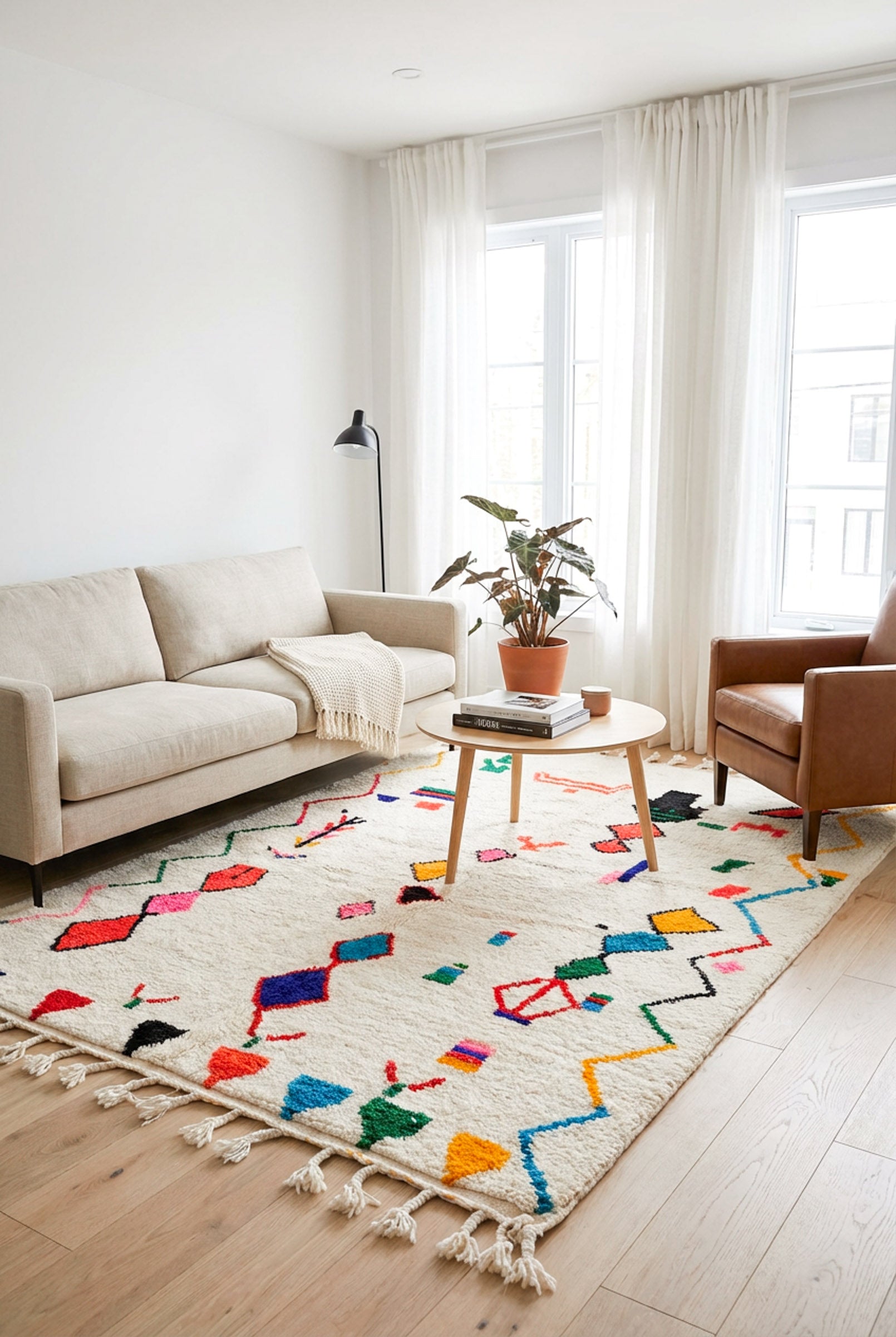 Bunter Berberteppich – Nr. 601 