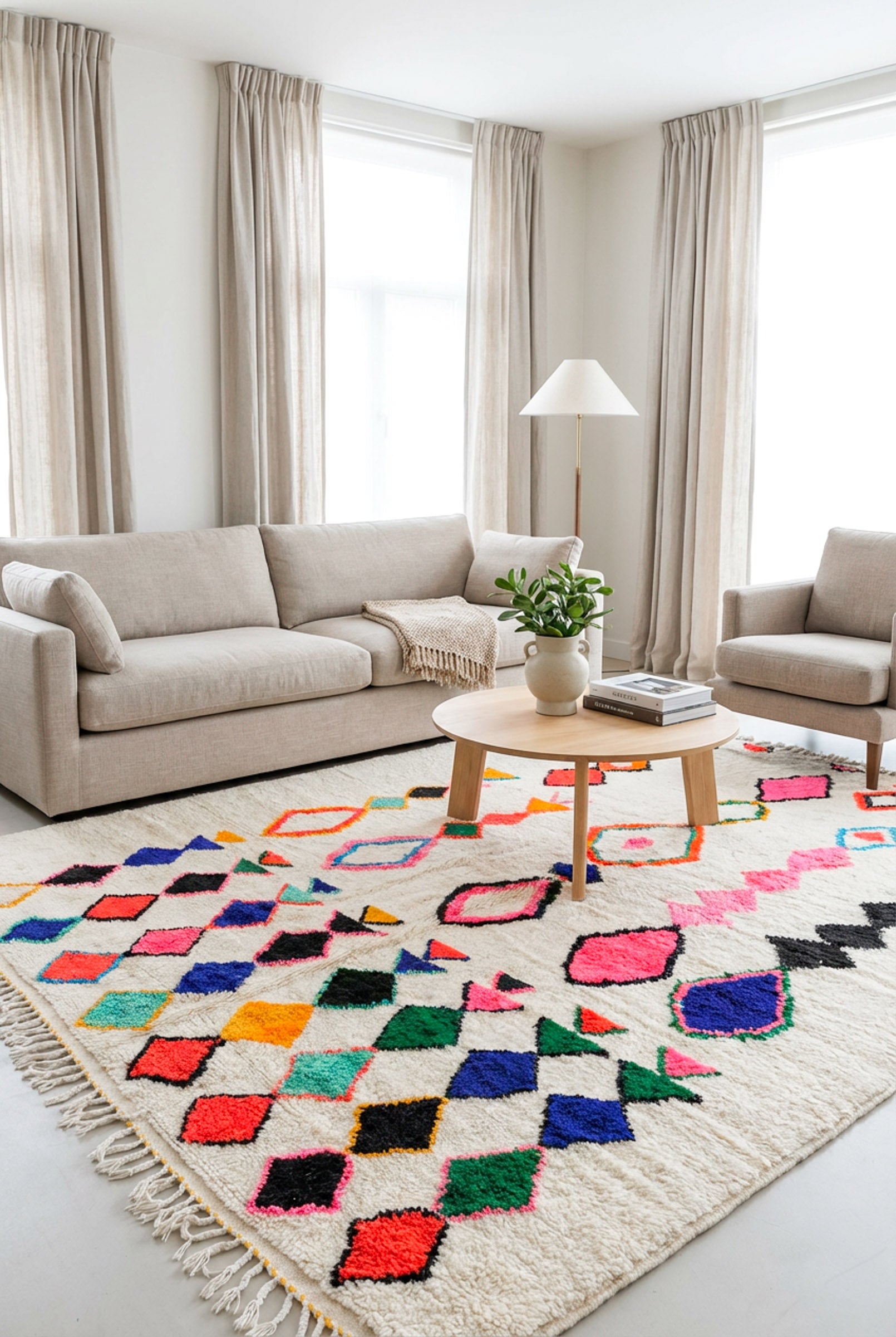 Bunter Berberteppich – Nr. 603 