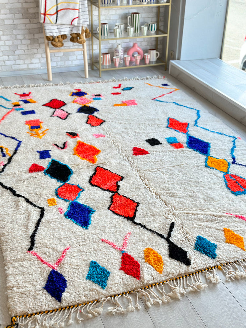 Colorful Berber rug SHAGGY 200 x 325 cm - n°772