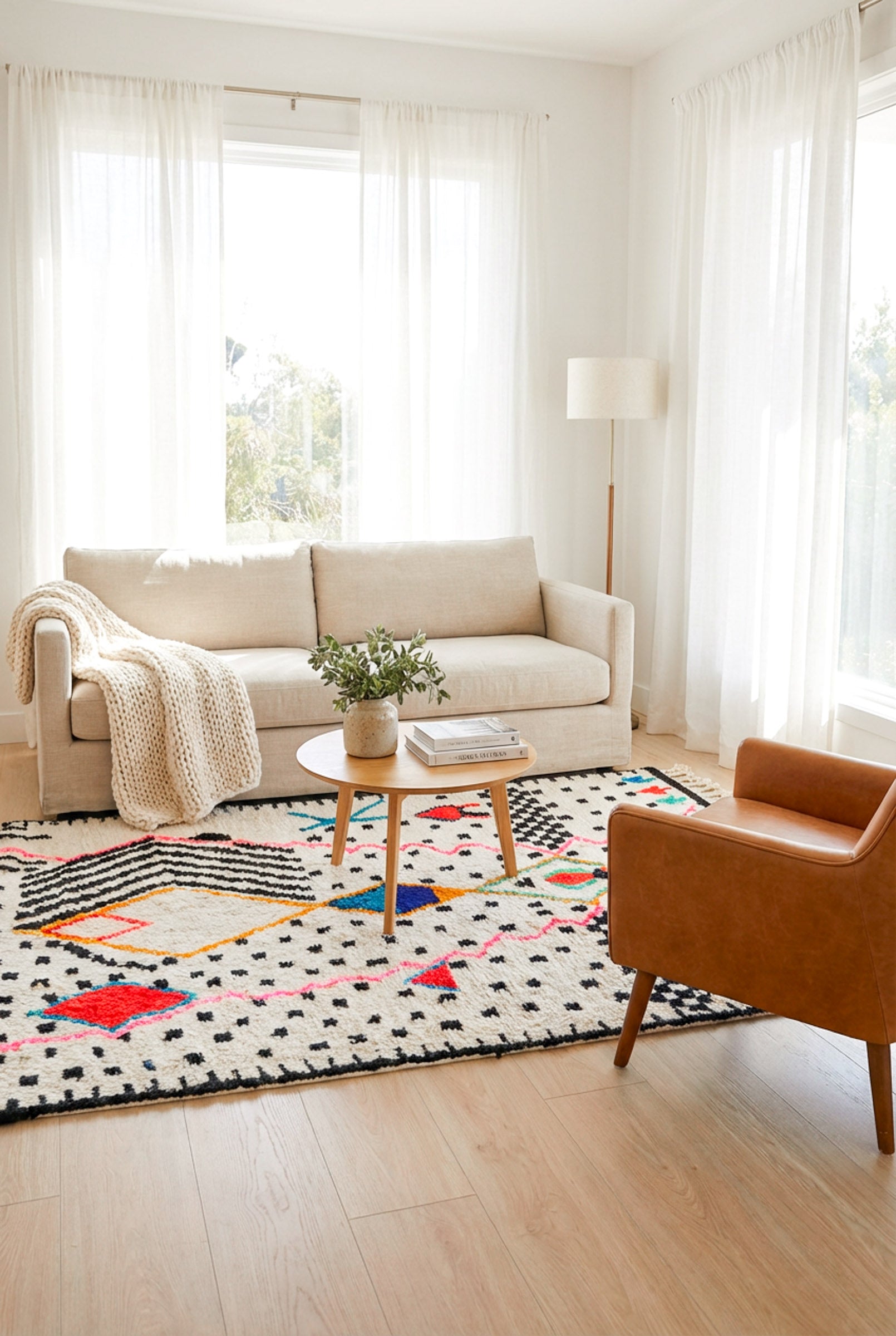 Bunter Berberteppich – Nr. 626 