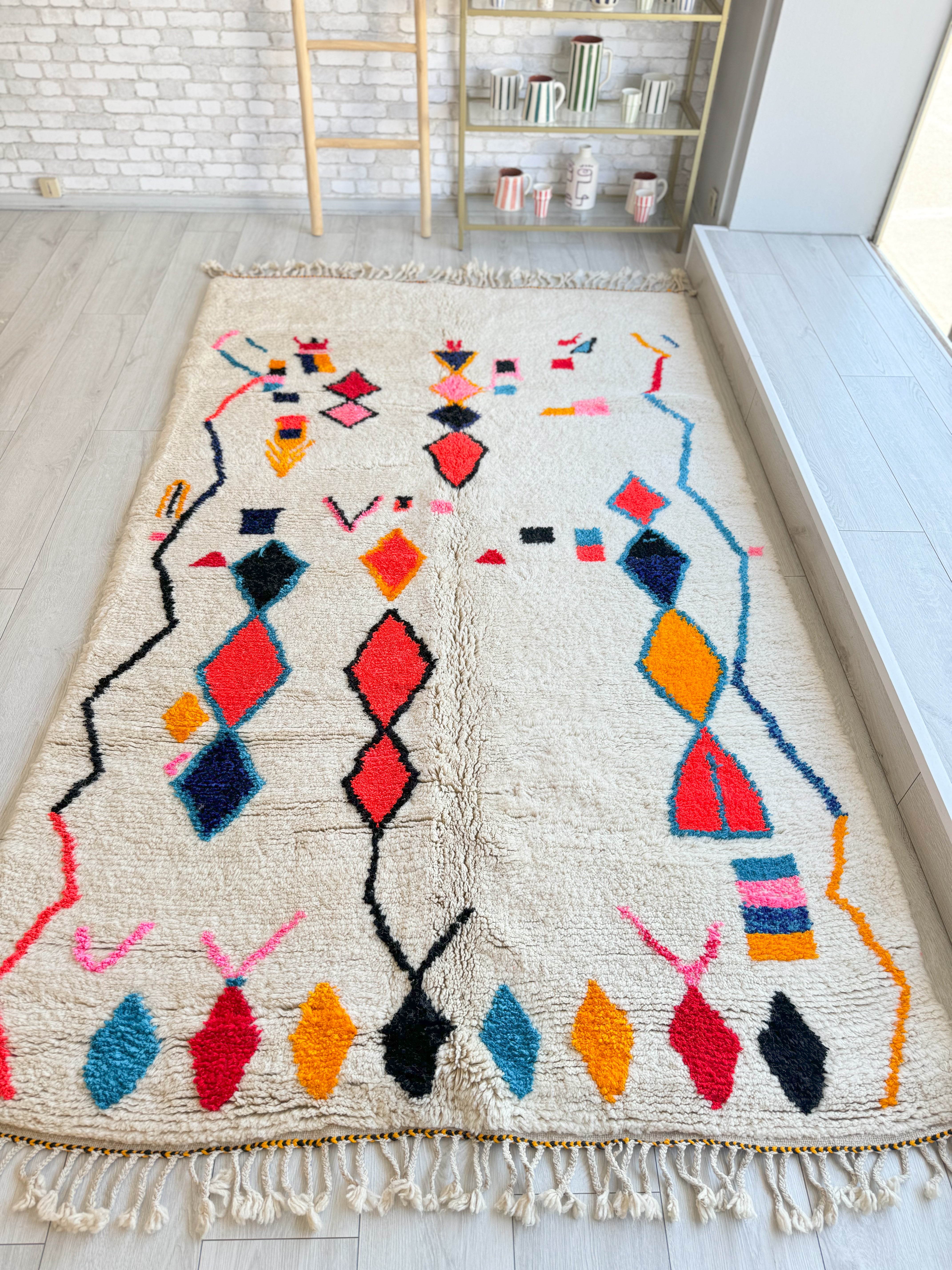 Tapis berbère coloré 158 x 280 cm - n°1425