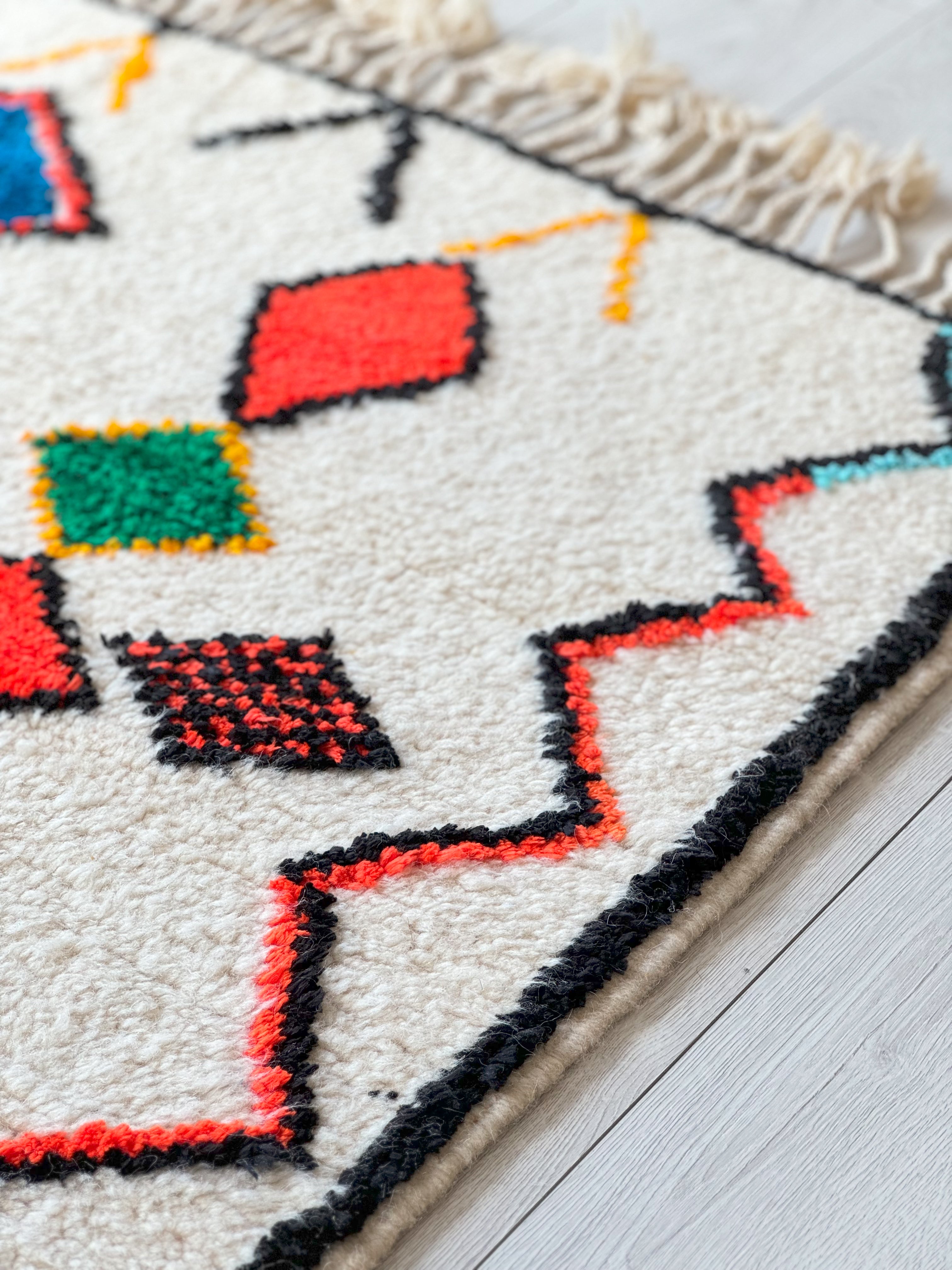 Colorful Berber carpet - n°1512