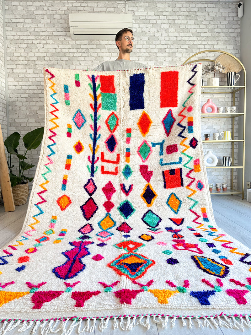 Colorful Berber rug 150 x 260 cm - n°690