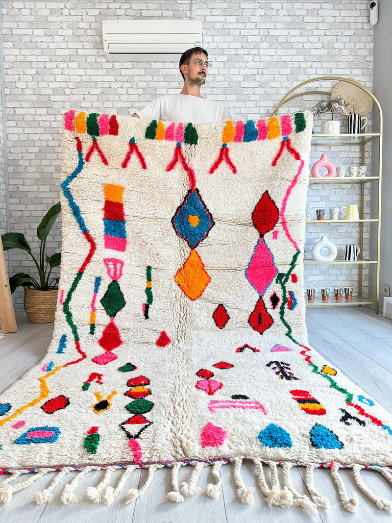 Colorful Berber rug 142 x 270 cm - n°732