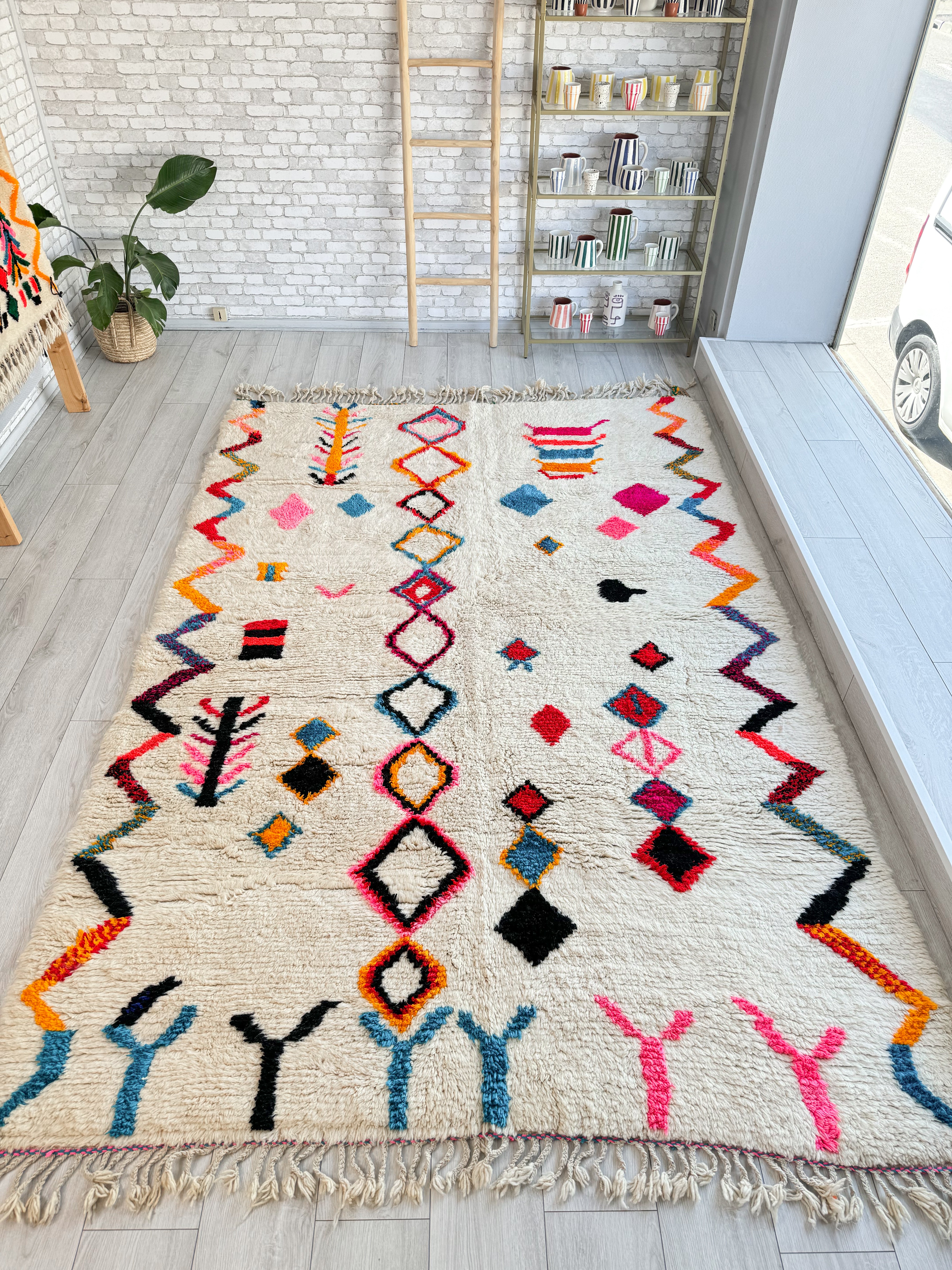 Colorful Berber Rug 205 x 320 cm / 6.7 x 10.5 ft - n°1394