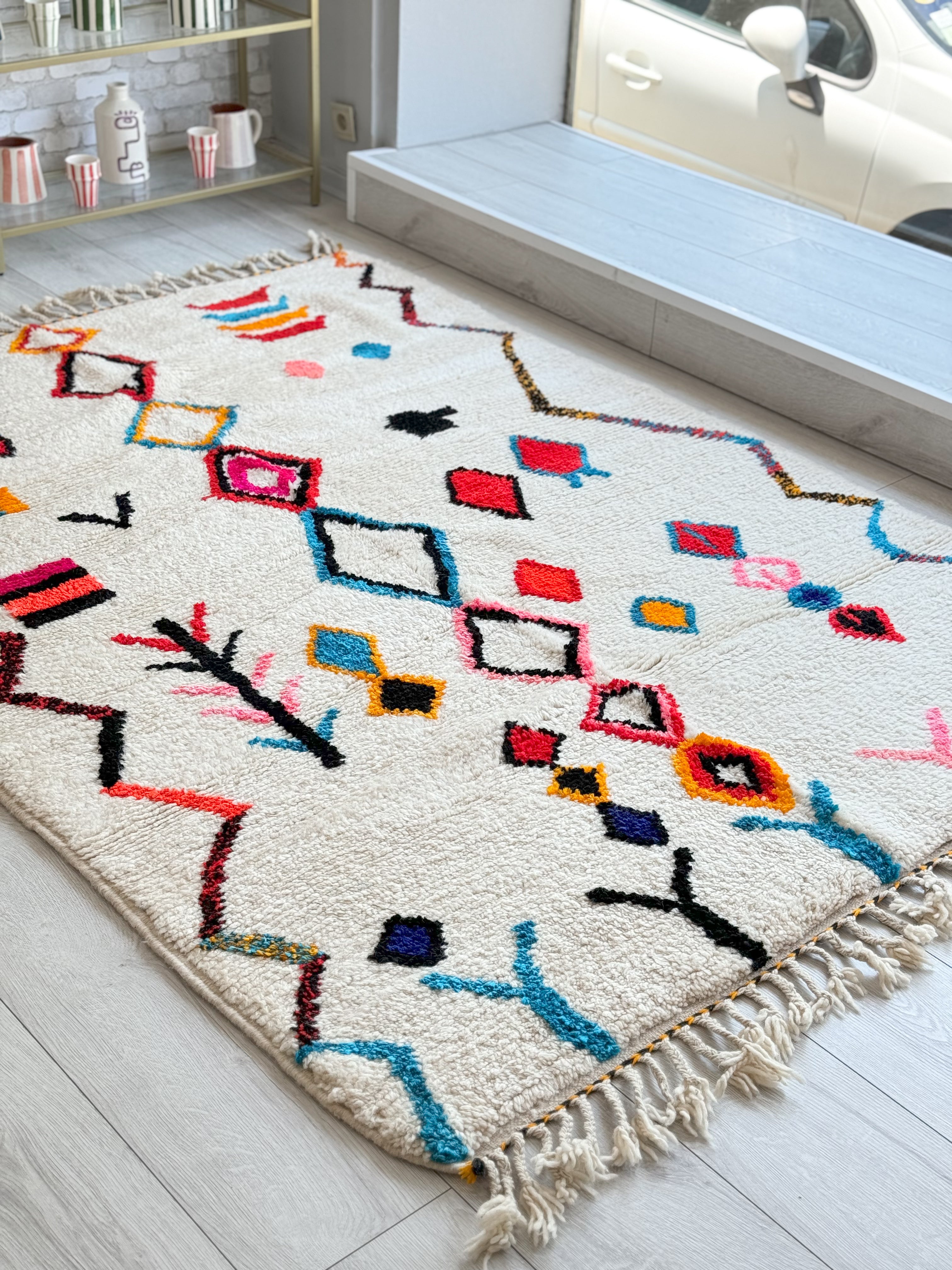 Colorful Berber rug 156 x 225 cm - n°1118