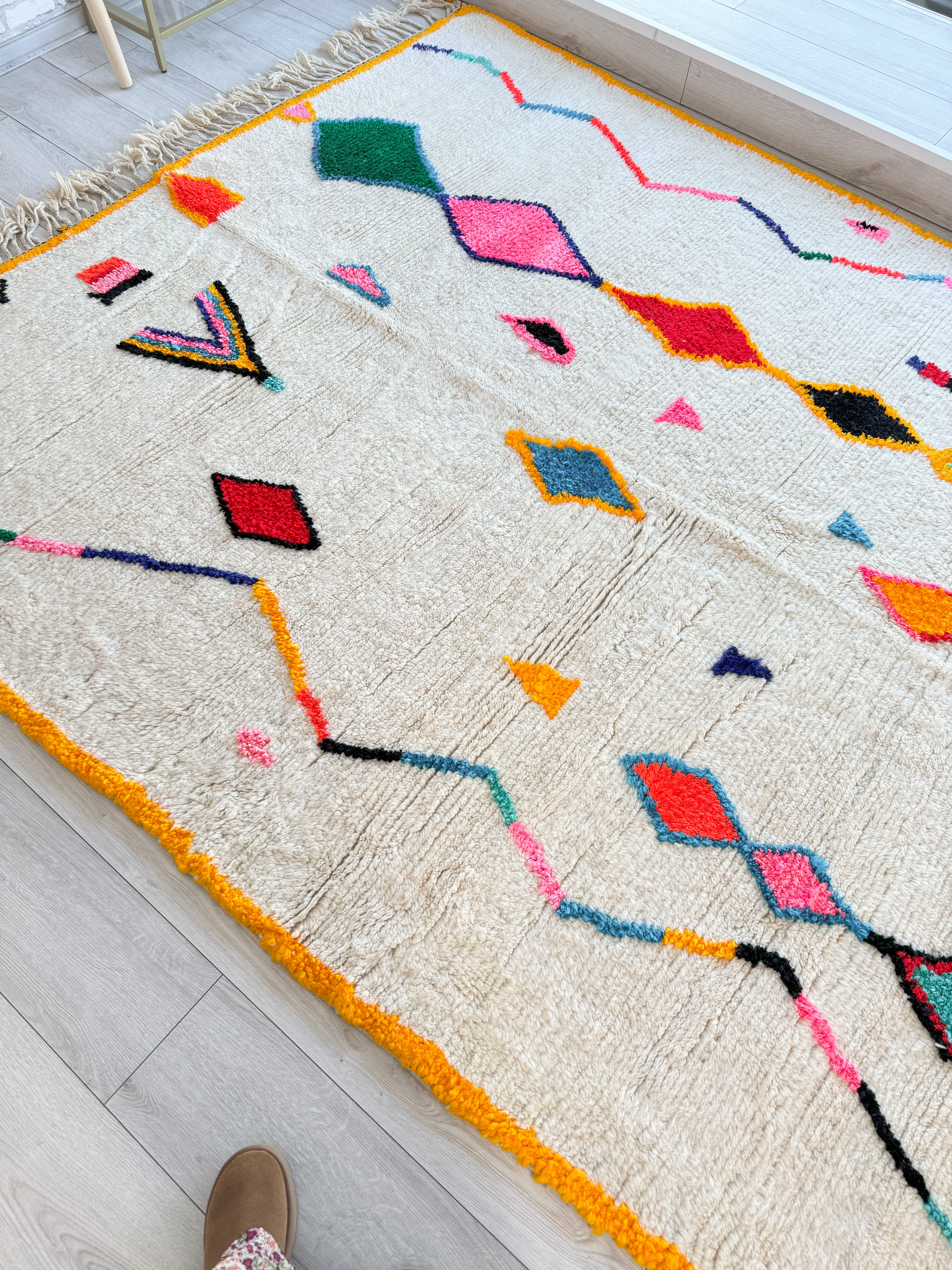 Colorful Berber Rug 214 x 312 cm / 7.0 x 10.2 ft - n°1403