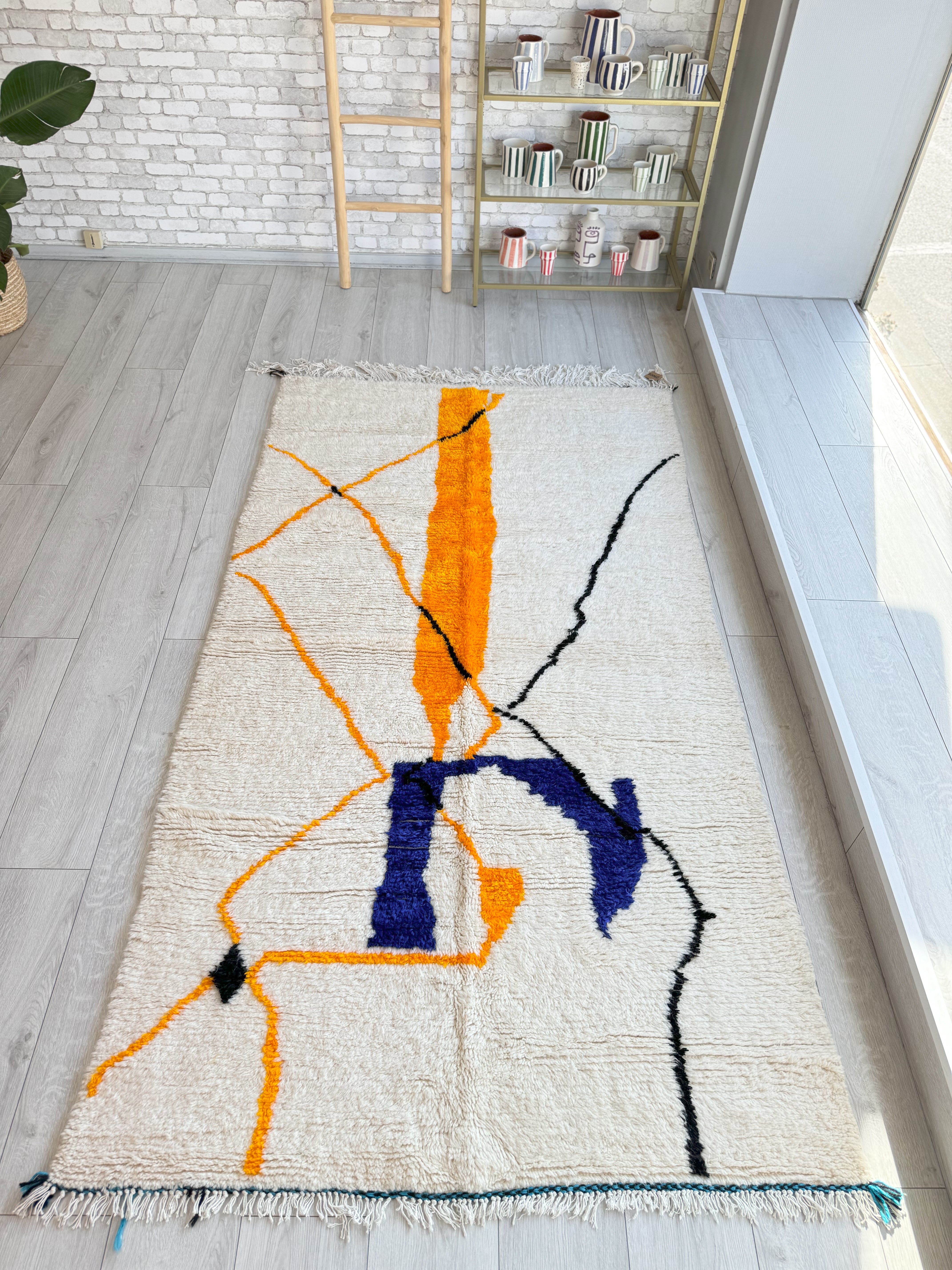 Tapis berbère coloré 134 x 258 cm - n°1519