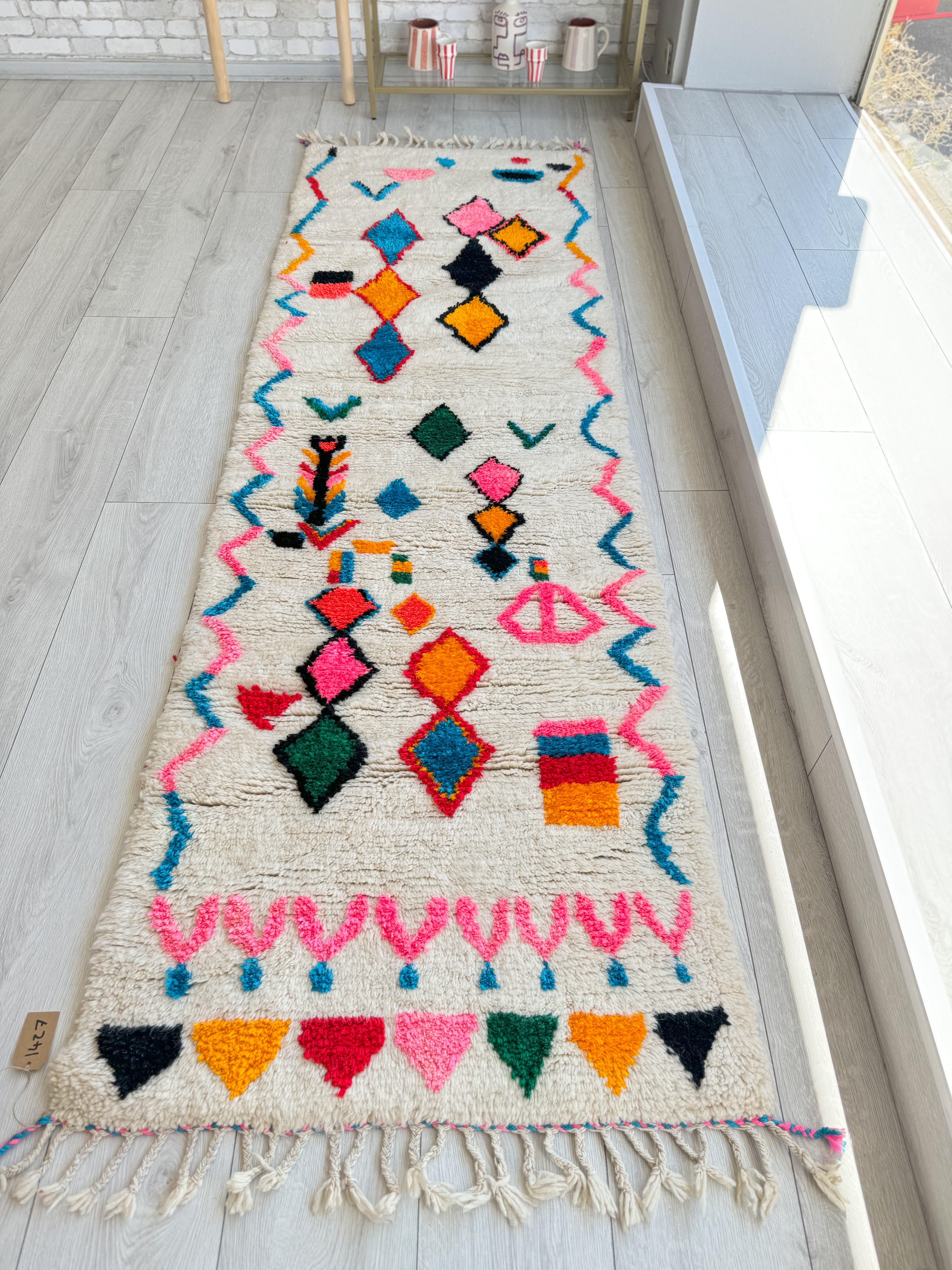 Tapis de couloir coloré 82 x 270 cm - n°1427