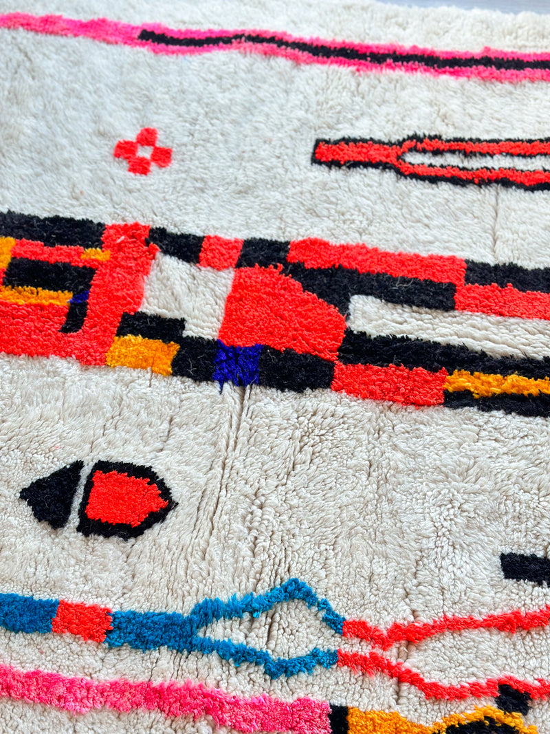Colorful Berber rug 145 x 260 cm - n°736