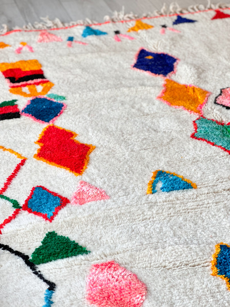 Colorful Berber rug SHAGGY 204 x 320 cm - n°766