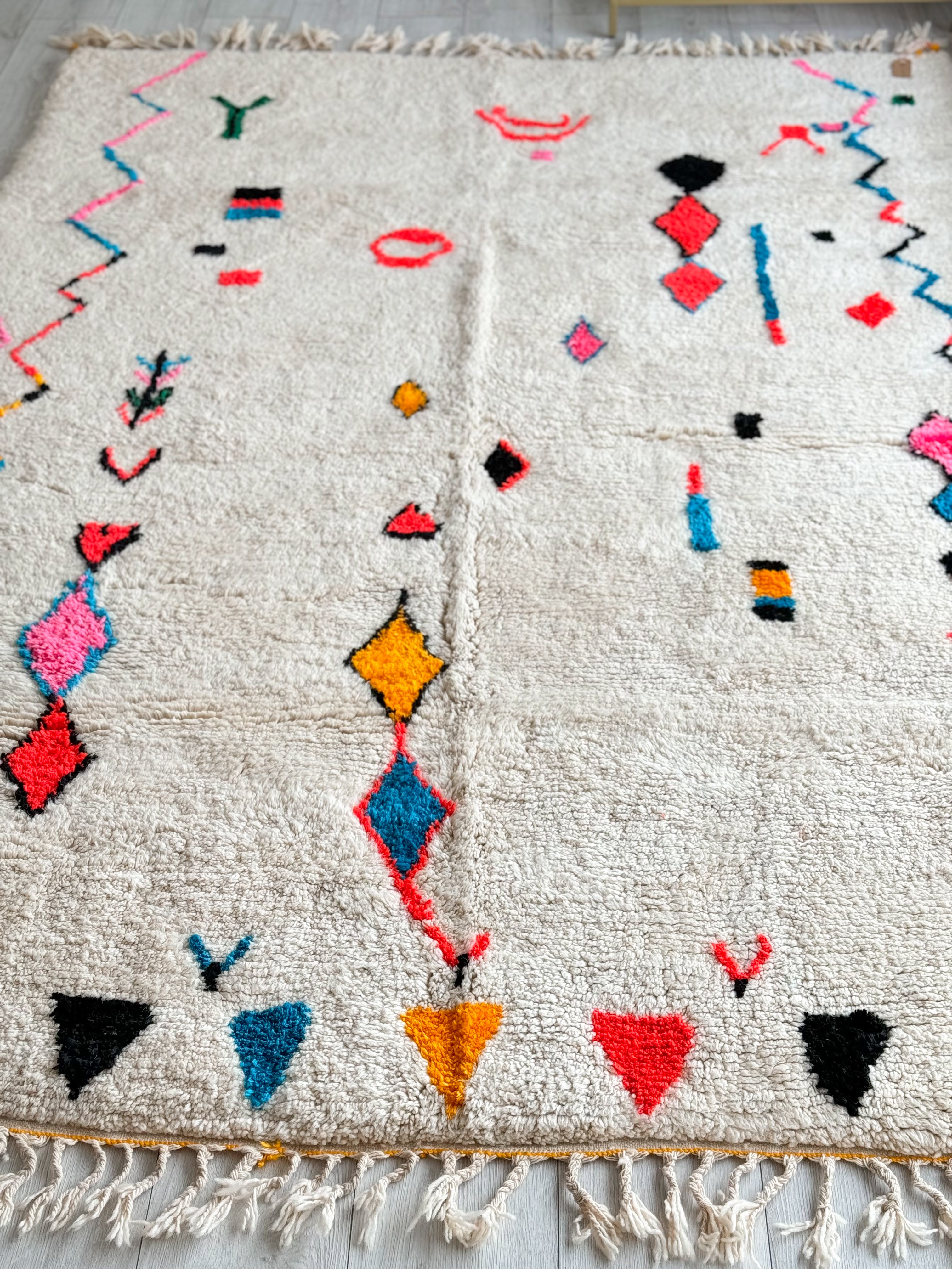 Tapis berbère coloré 200 x 310 cm - n°880