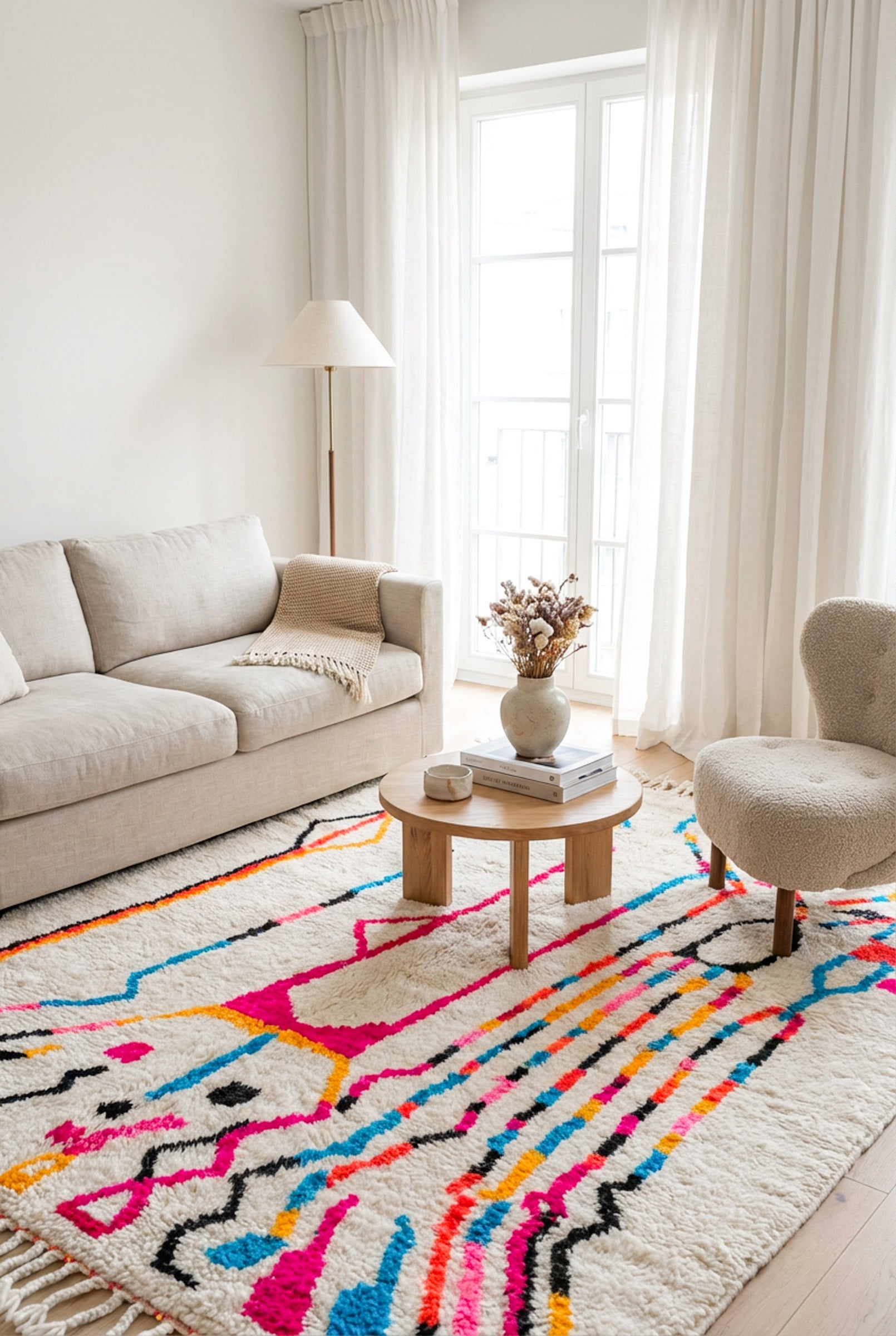 Bunter Berberteppich – Nr. 738 