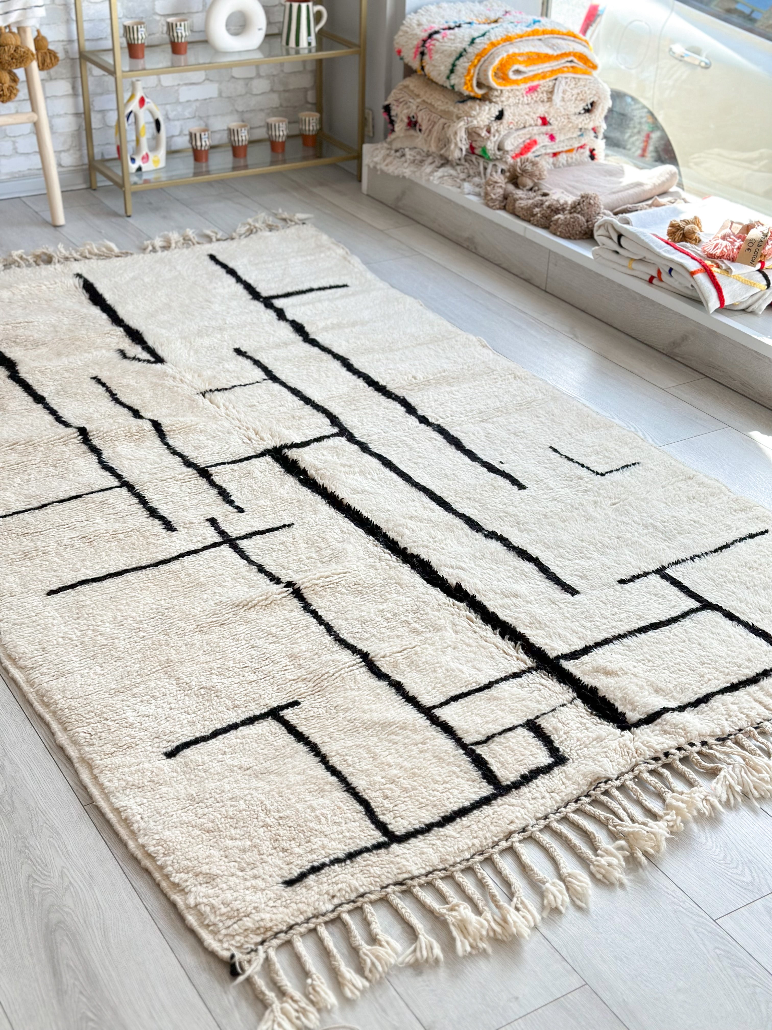 Beni Ouarain rug - 147 x 263 cm - n°638