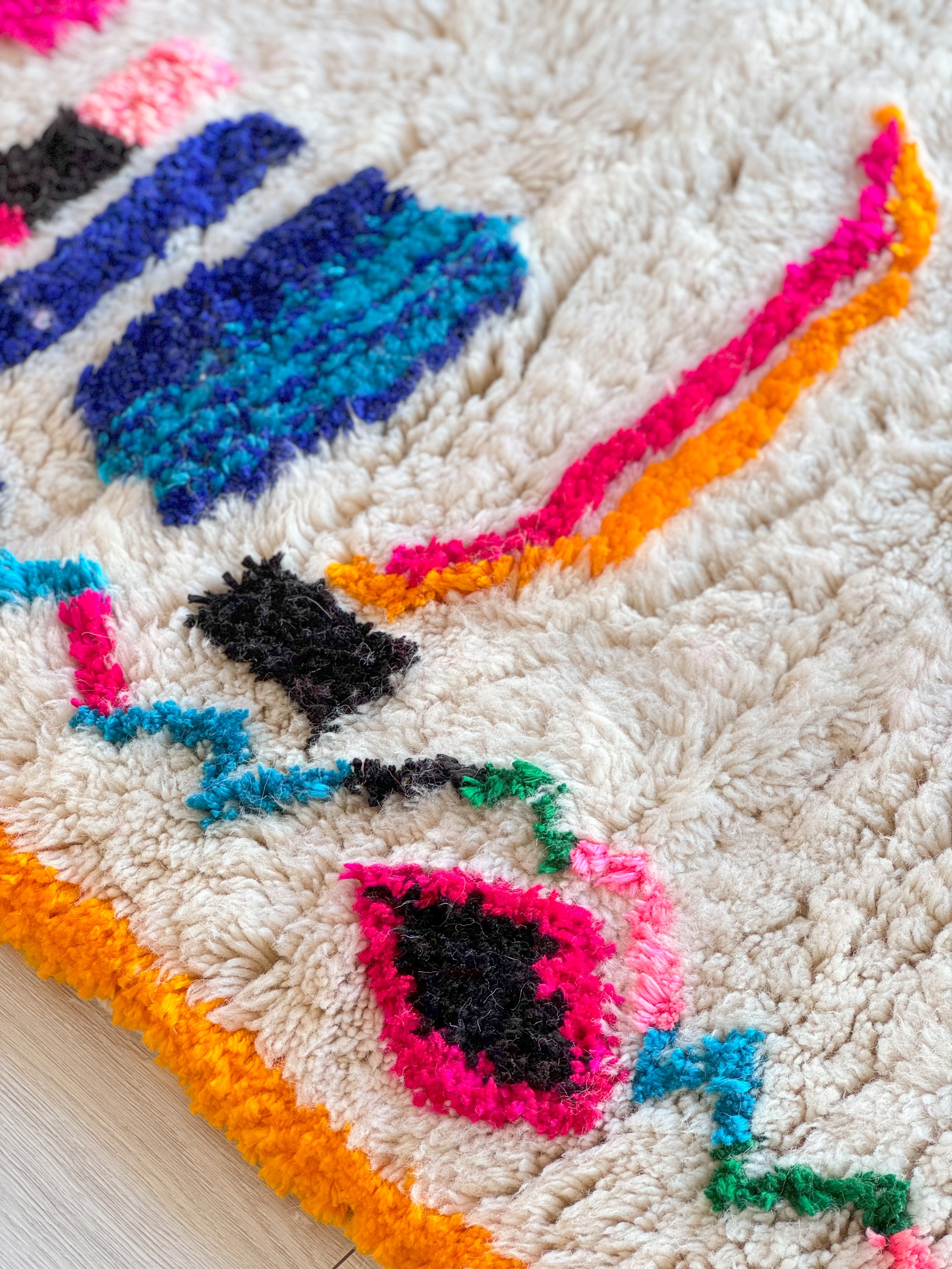 Colorful Berber rug 155 x 282 cm - n°834