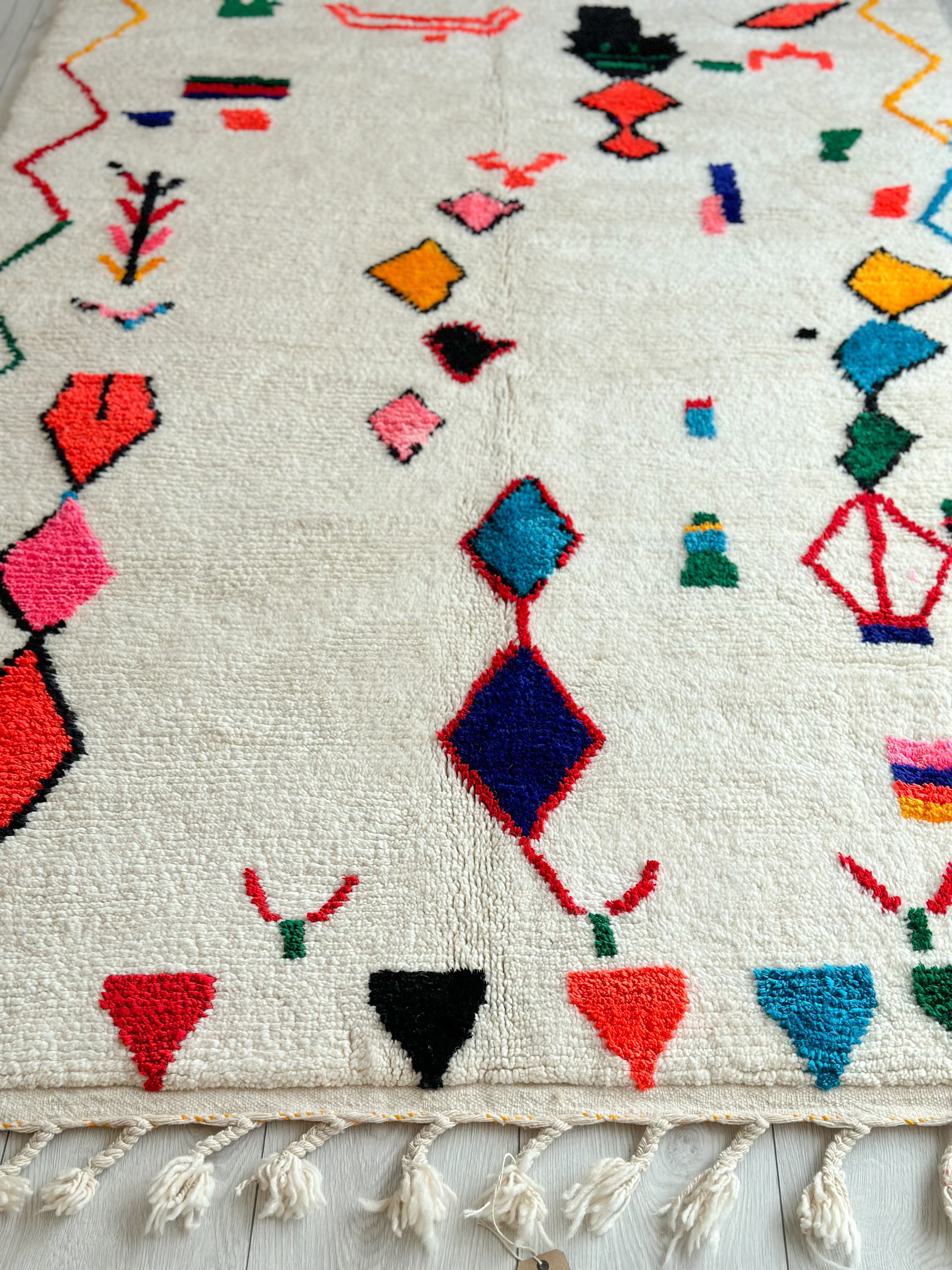 Tapis berbère coloré - n°601