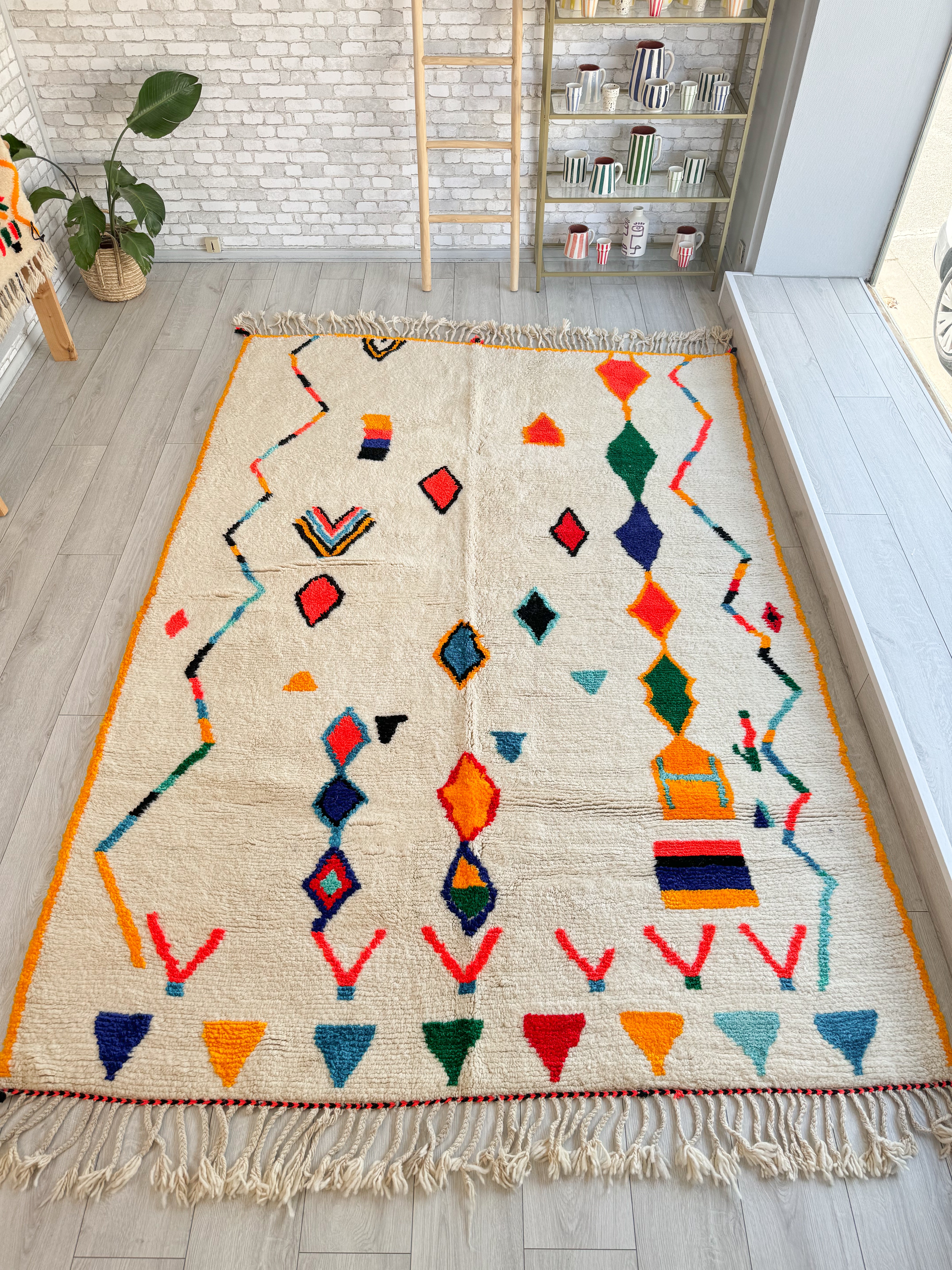 Tapis berbère coloré 206 x 318 cm - n°1438