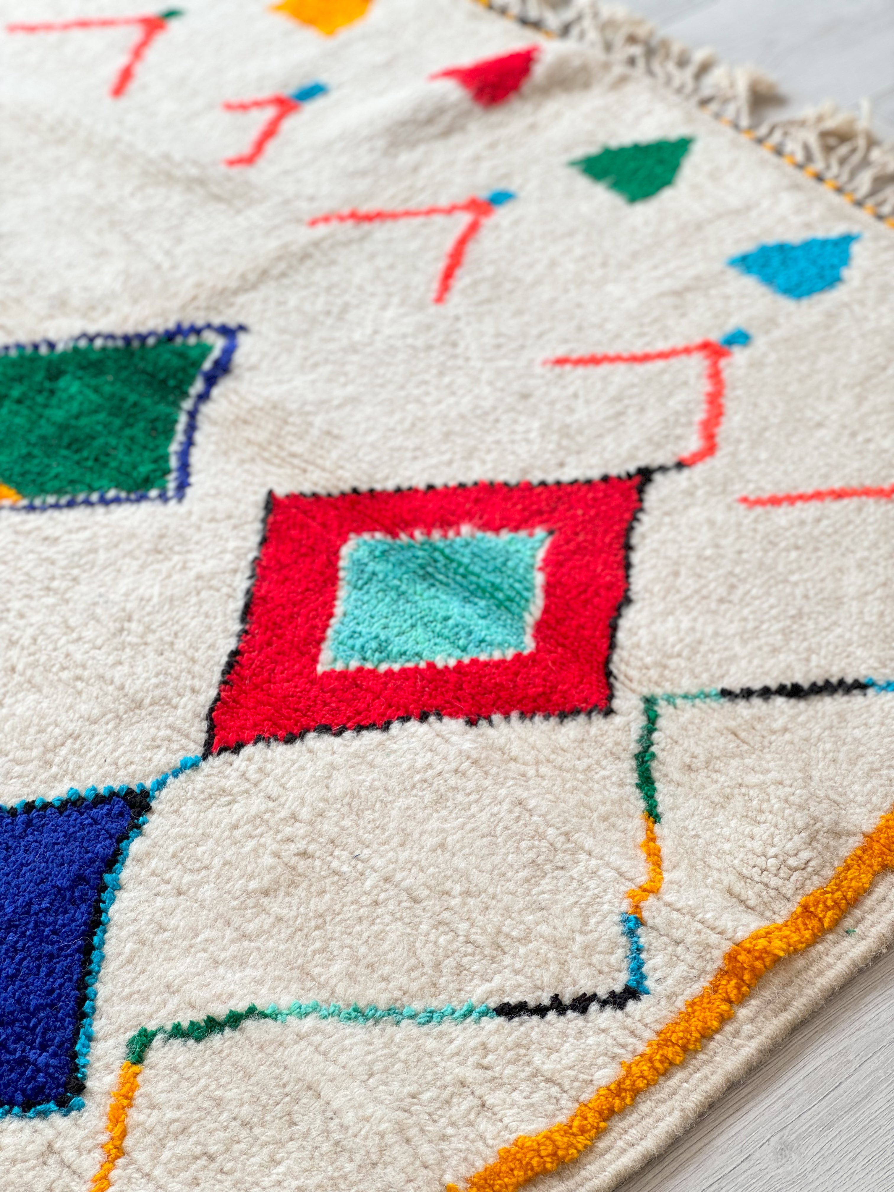 Colorful Berber carpet - n°1490