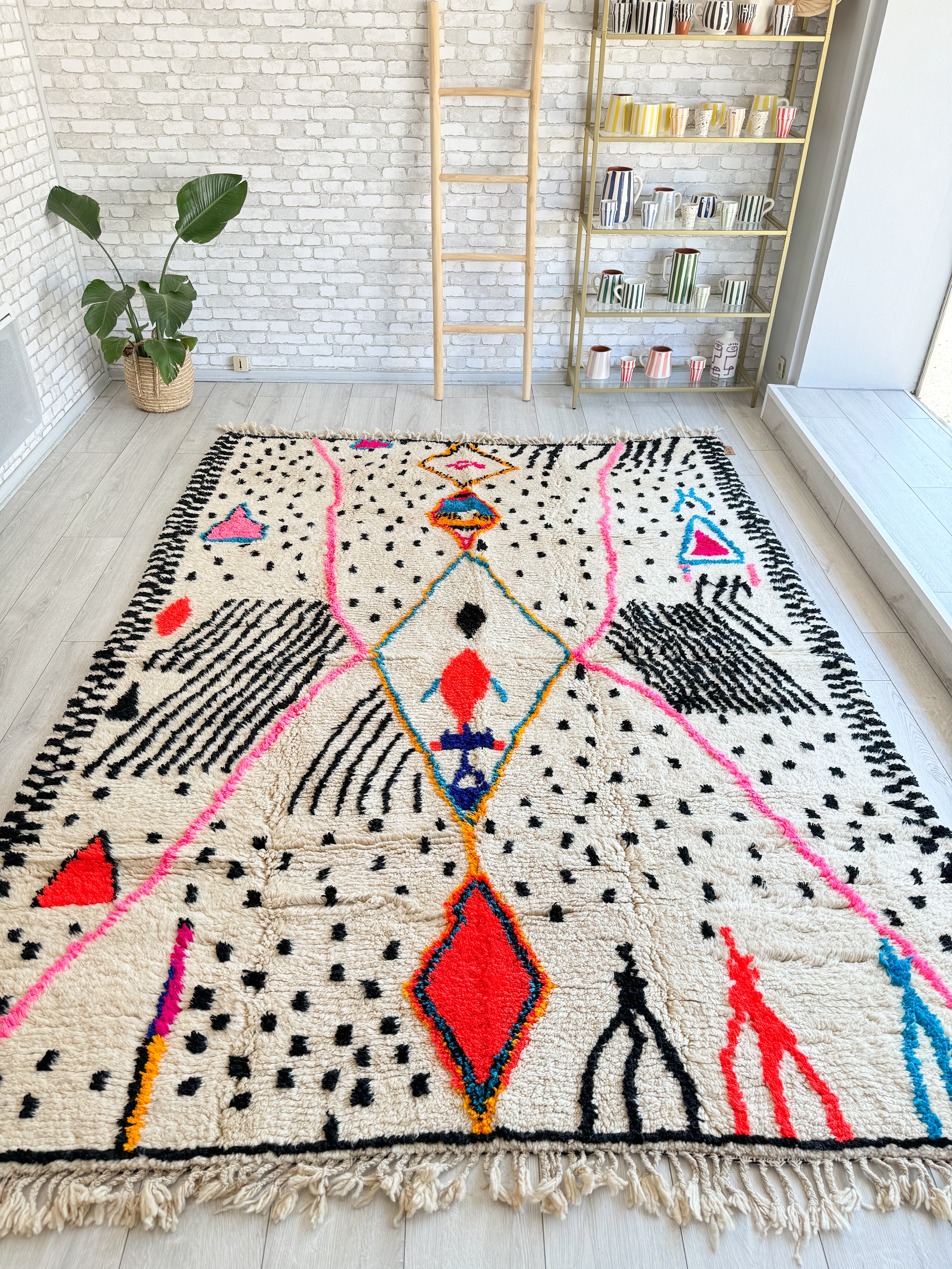 Colorful Berber carpet - n°1273