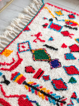Colorful Berber rug 100 x 168 cm - n°844
