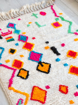 Colorful Berber hallway rug 87 x 250 cm - n°863