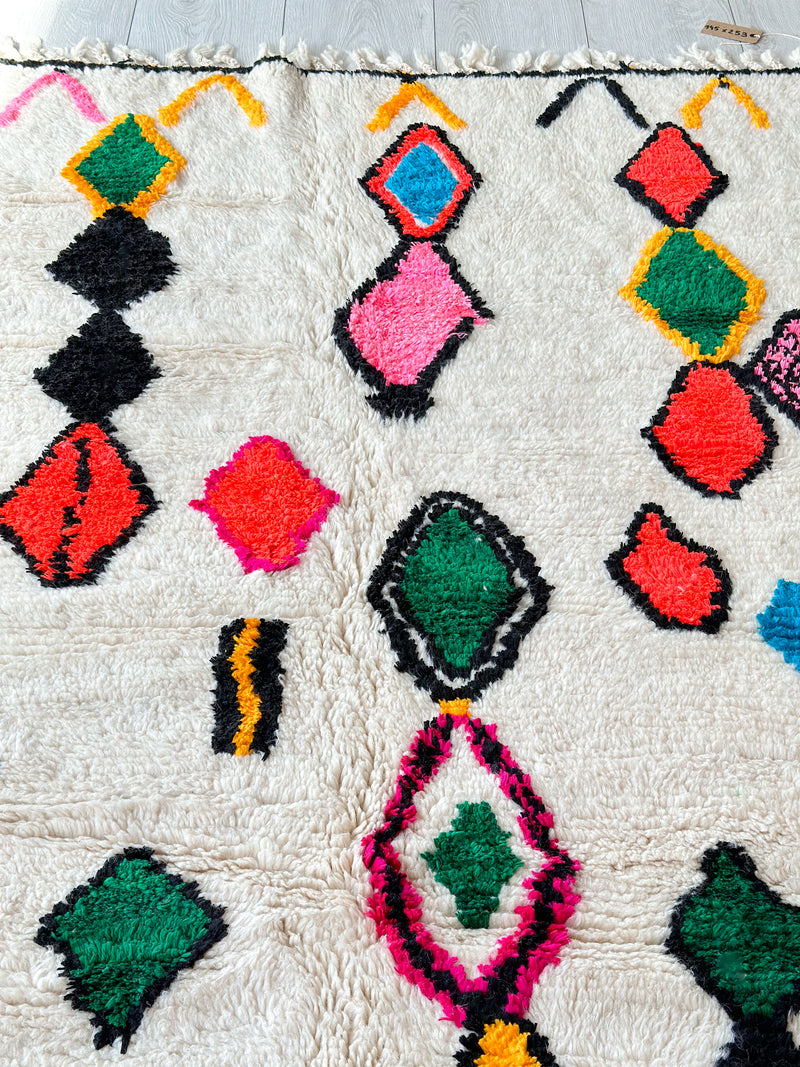 Colorful Berber rug 145 x 253 cm - n°627