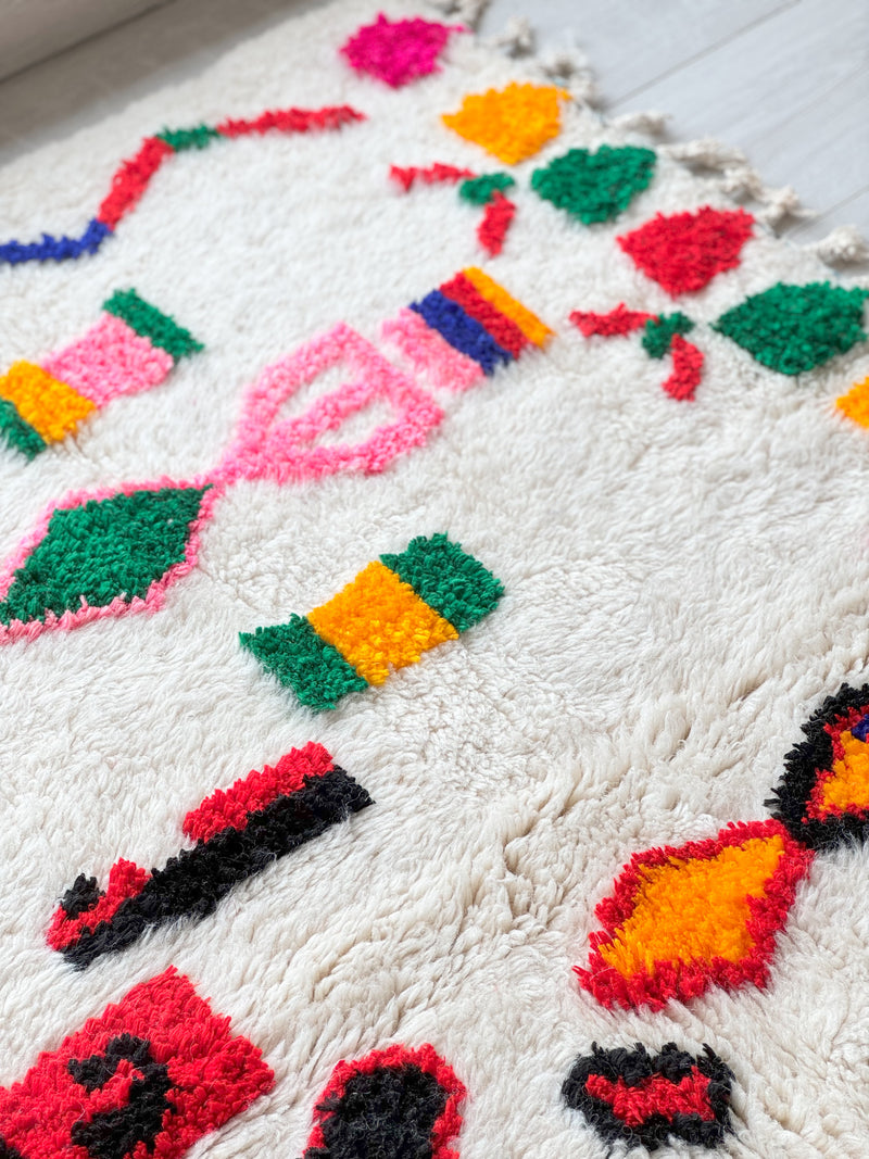 Colorful Berber rug 148 x 252 cm - n°877