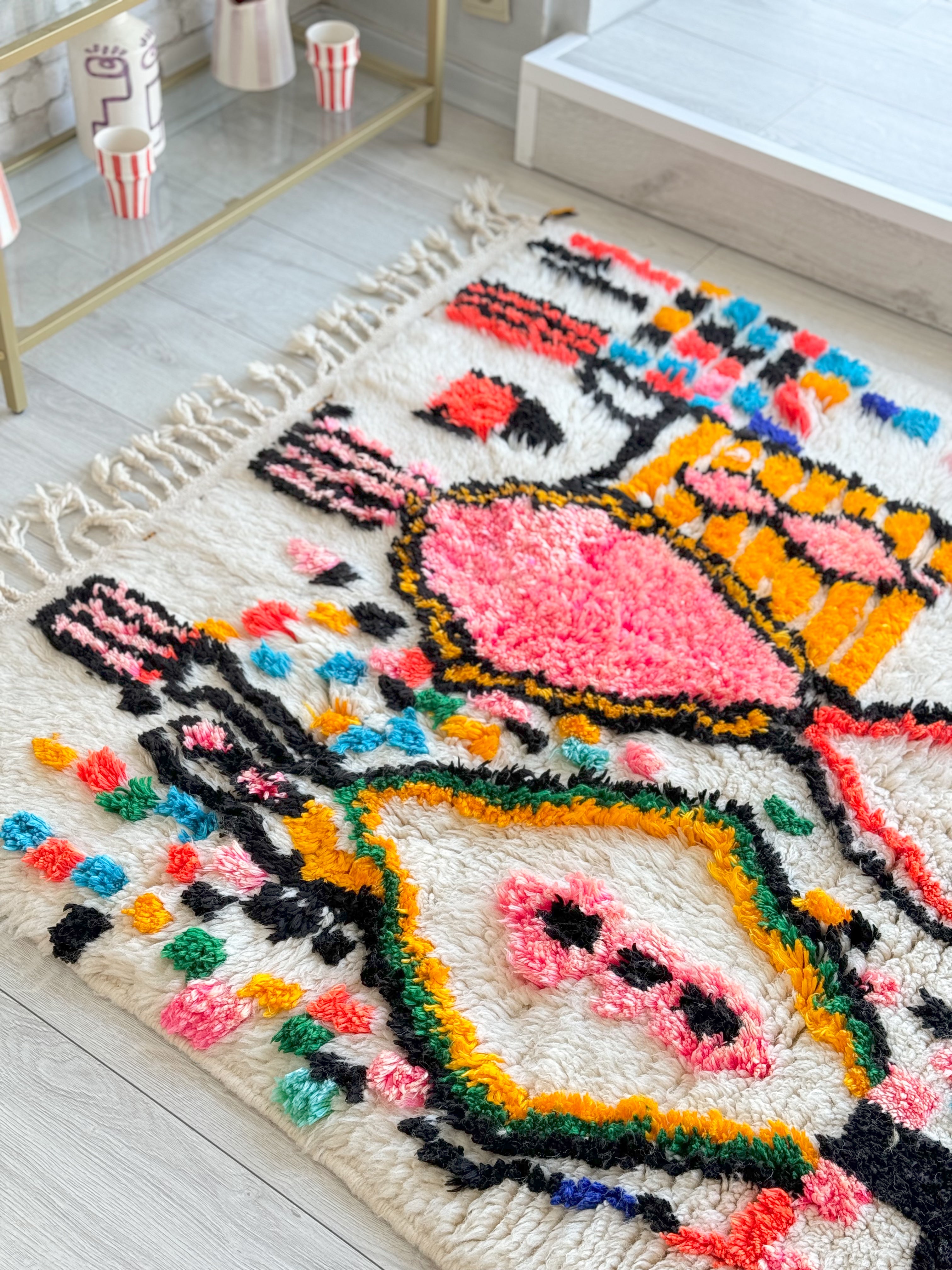 Colorful Berber rug 122 x 180 cm - n°981