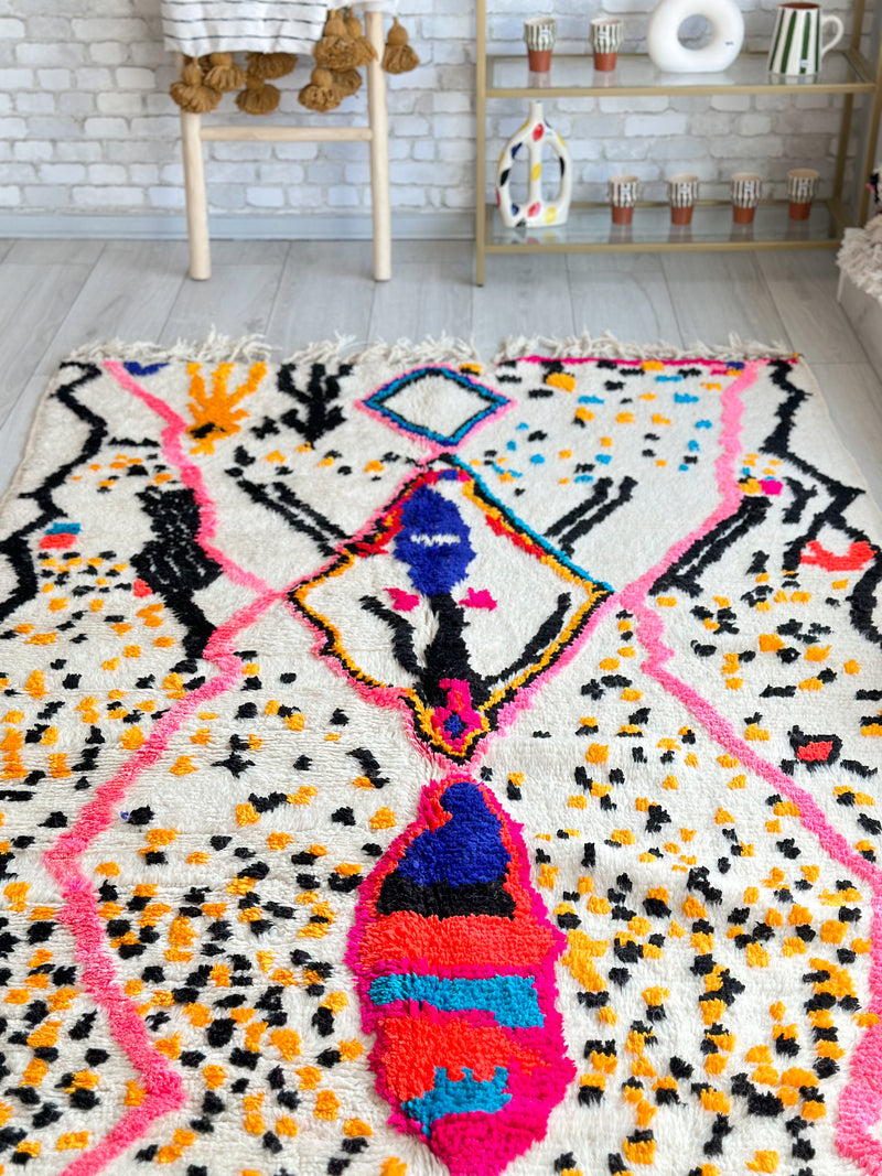 Colorful Berber rug 145 x 260 cm - n°629