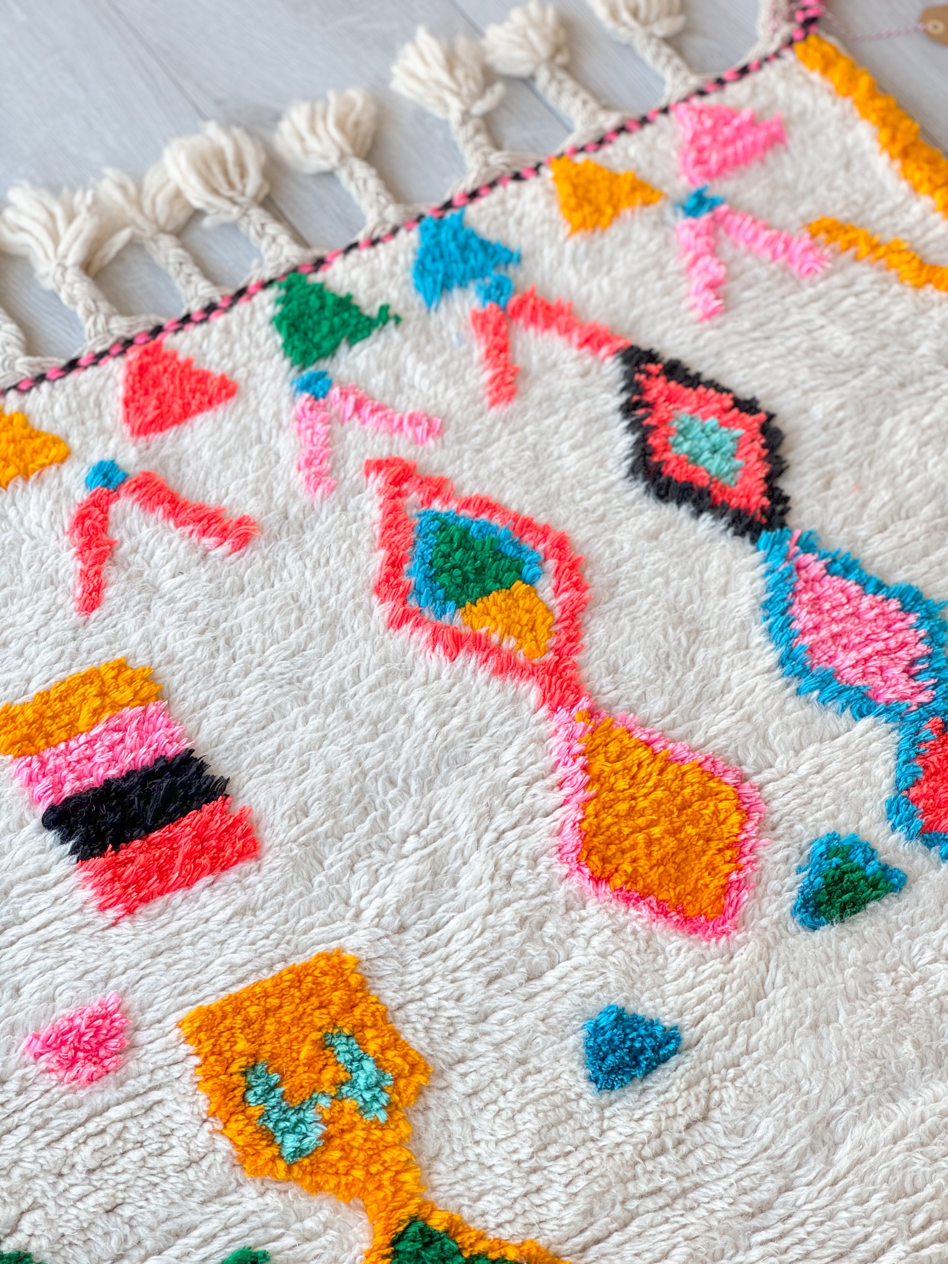 Colorful Berber rug 100 x 175 cm - n°859