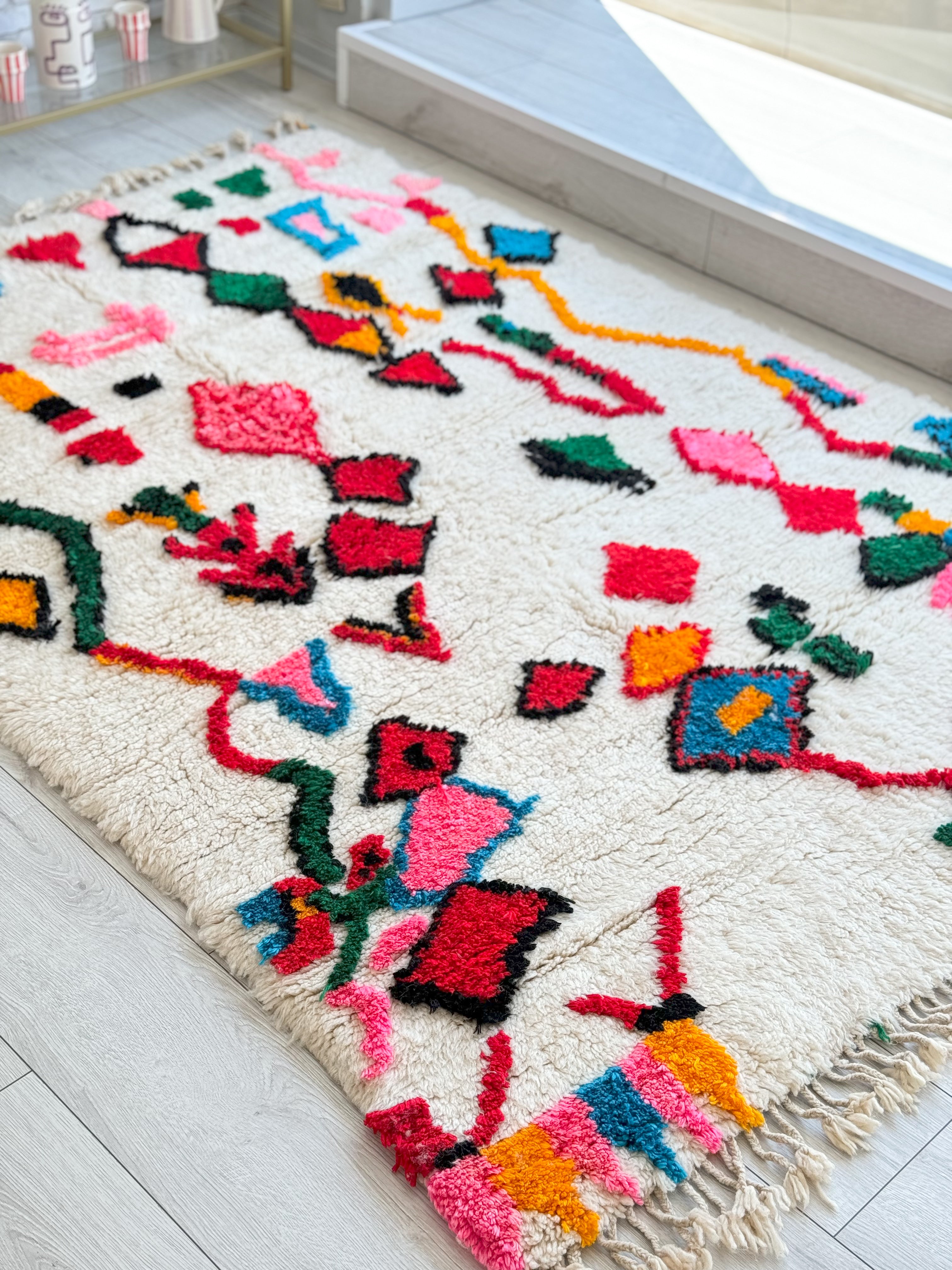 Colorful Berber rug 149 x 216 cm - n°1110