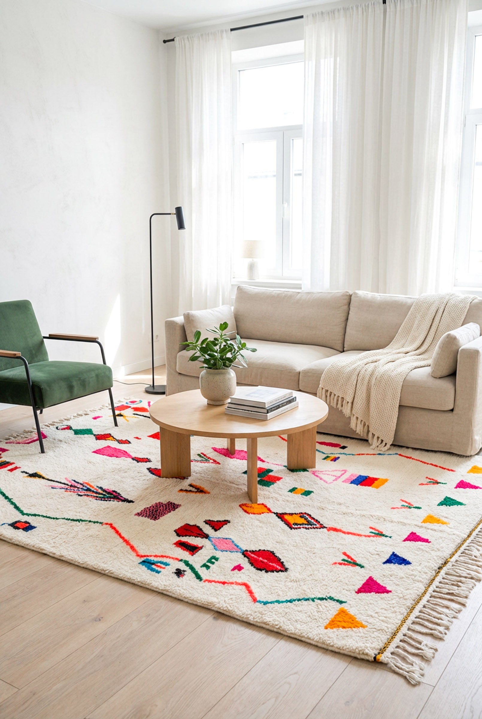 Bunter Berberteppich – Nr. 845