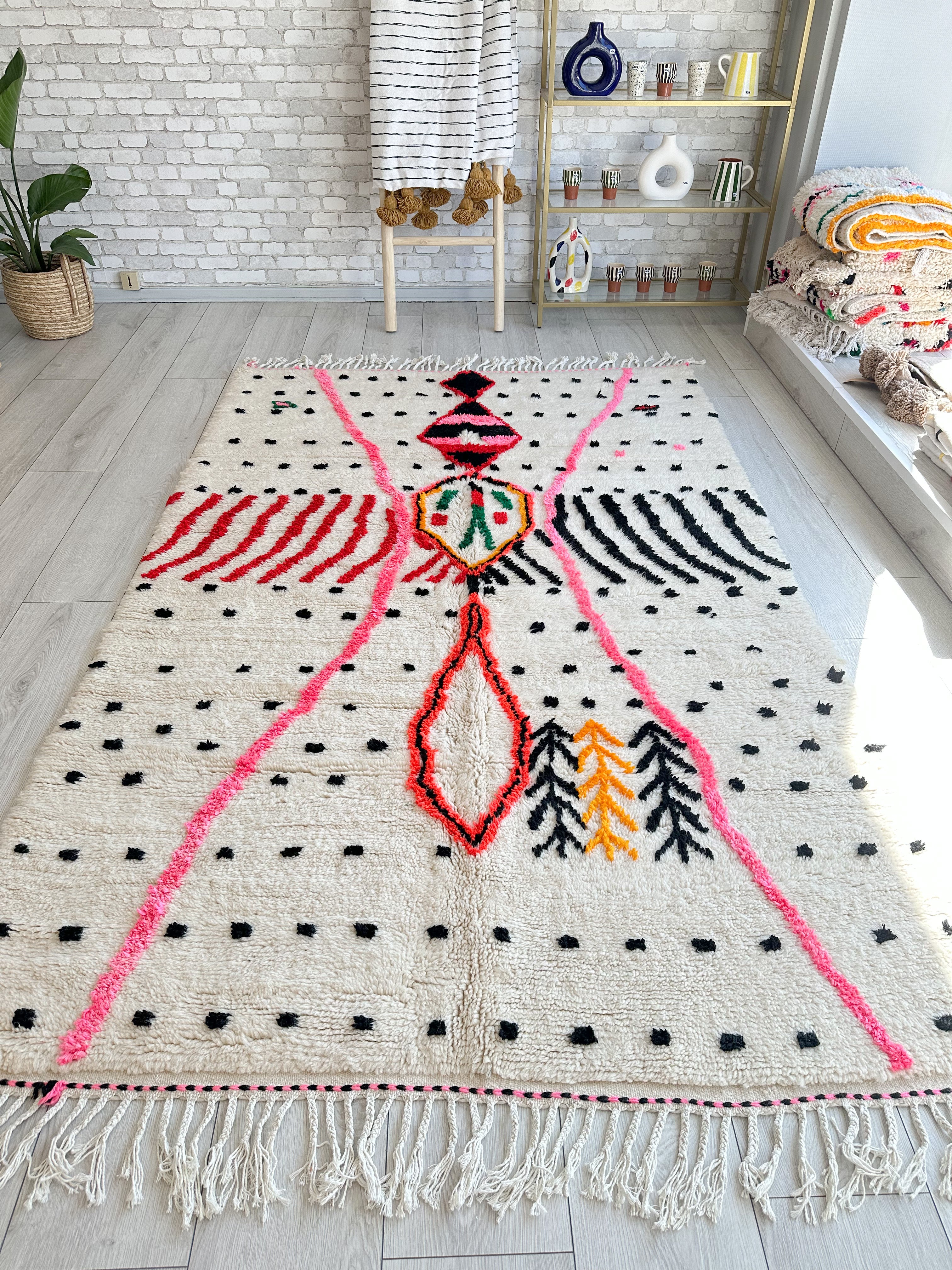 Tapis berbère coloré 150 x 263 cm - n°592