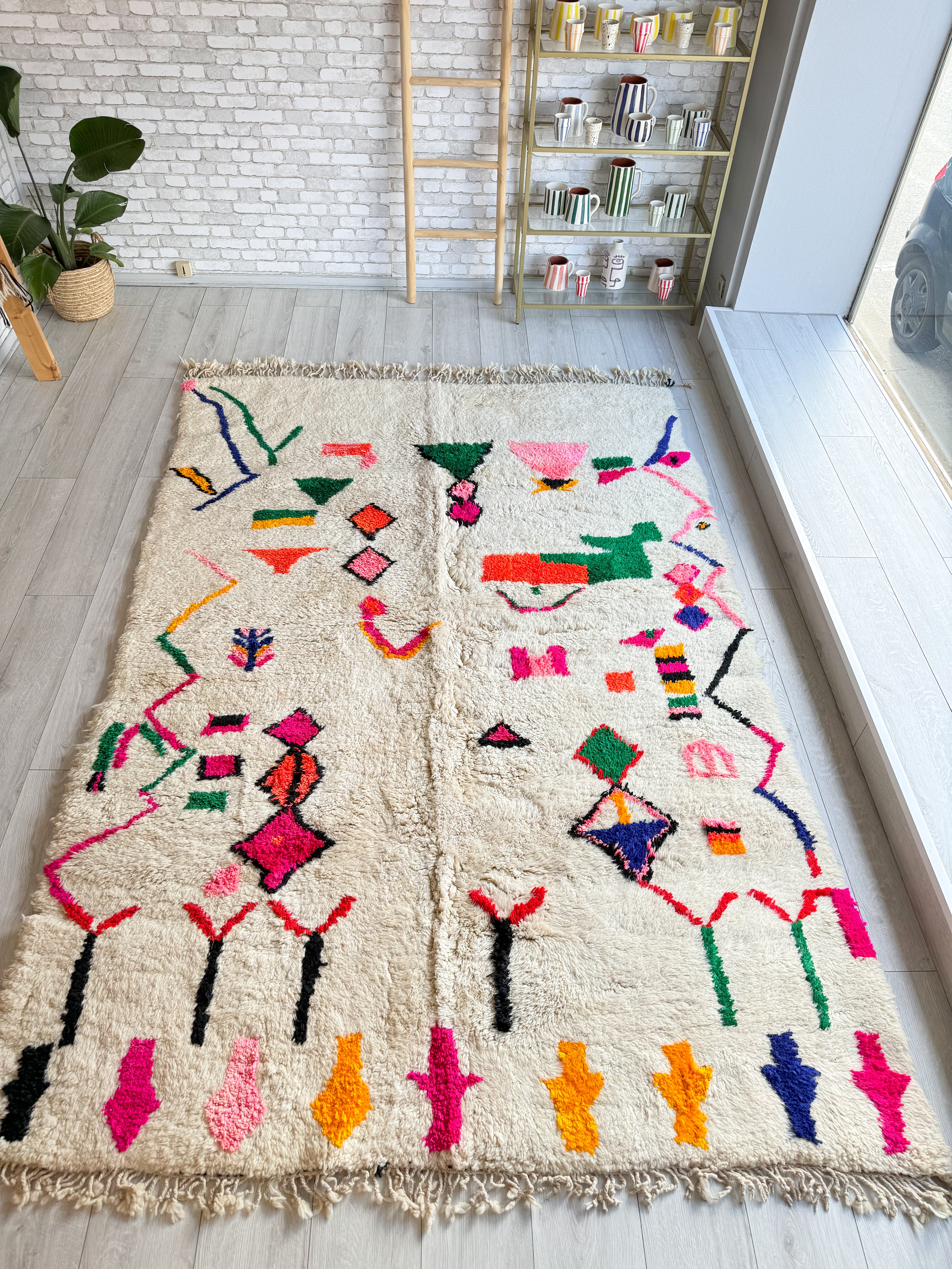 Tapis berbère coloré 197 x 297 cm - n°1179