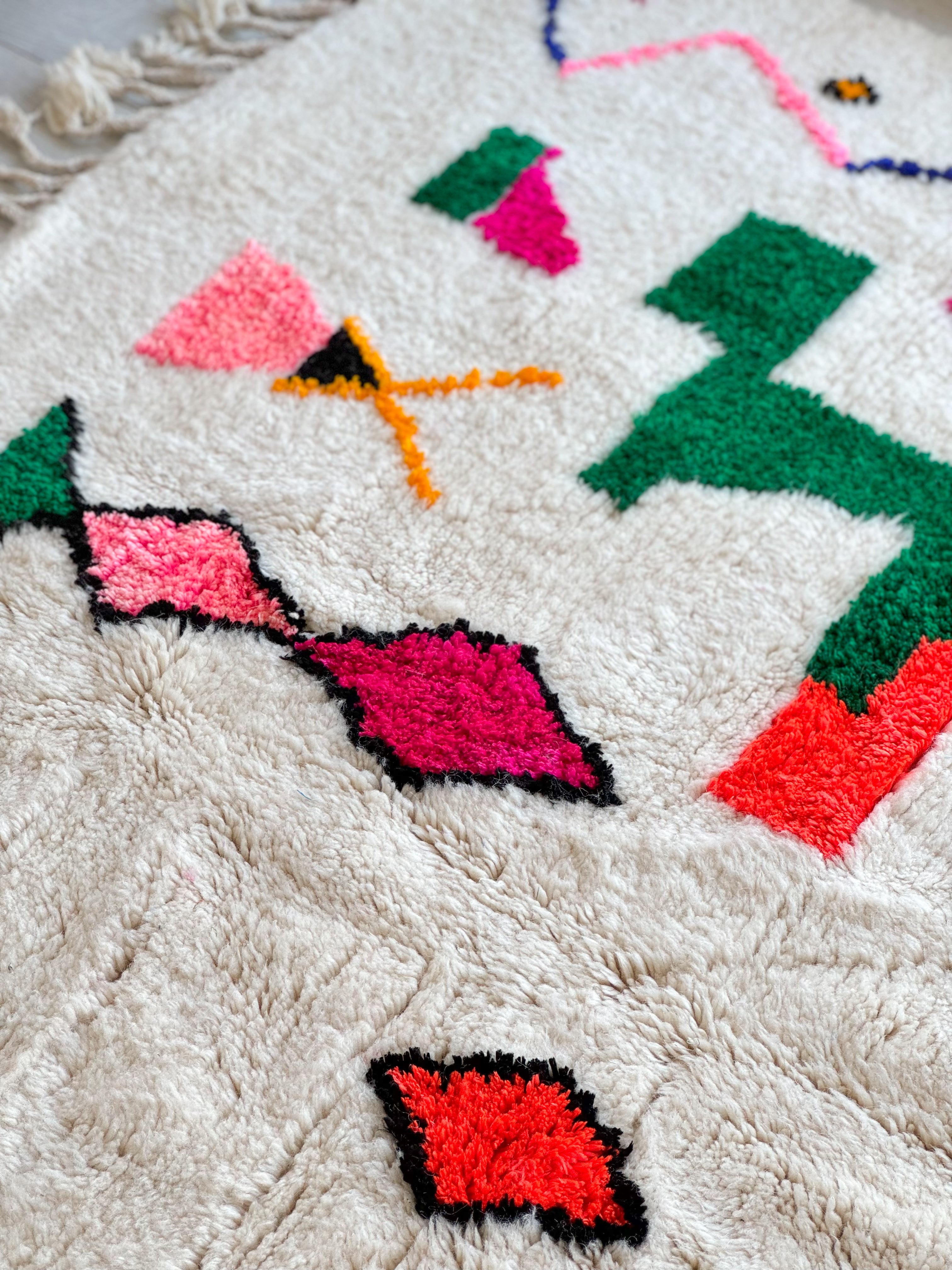 Colorful Berber rug 180 x 290 cm - n°996