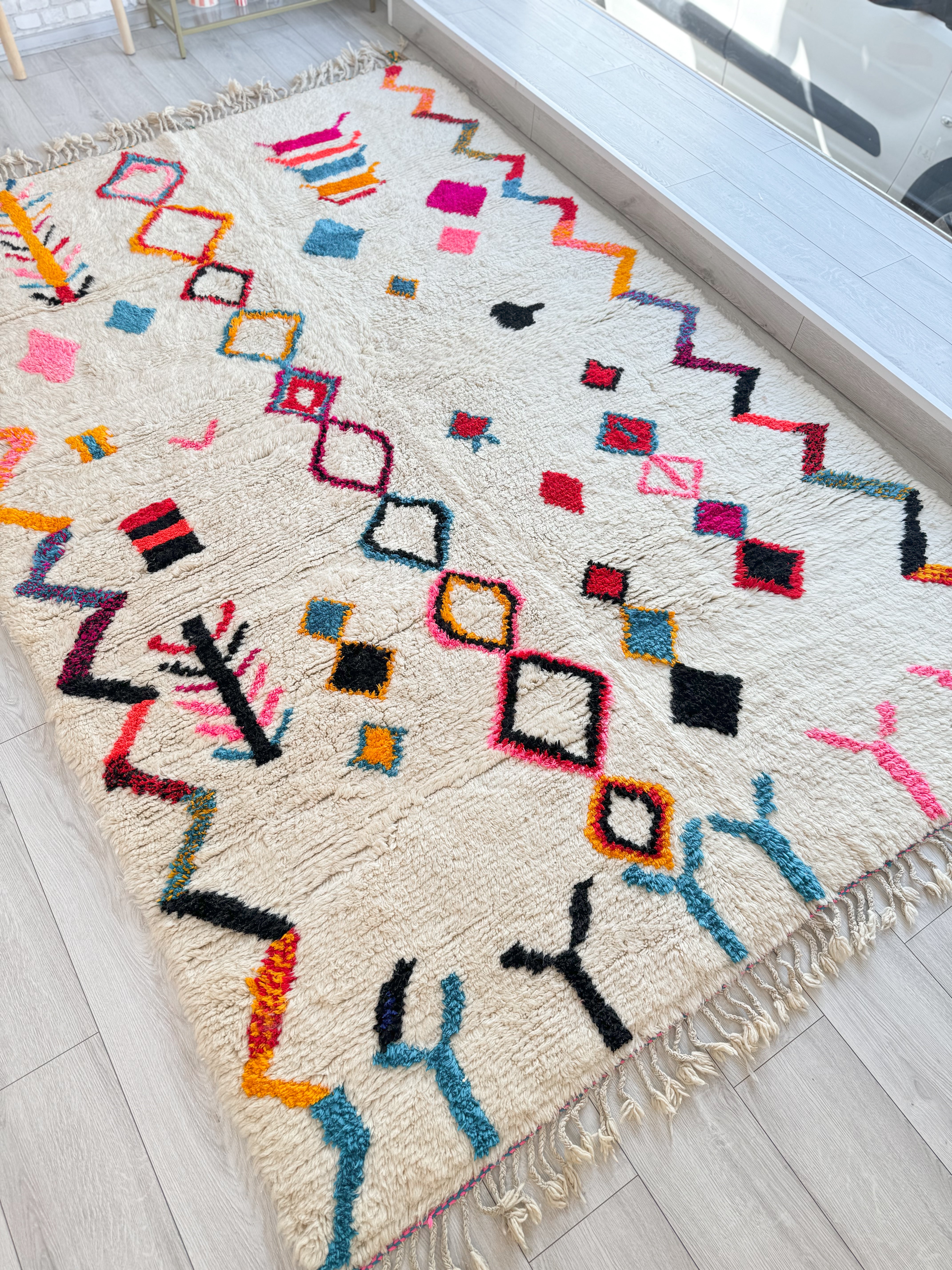 Colorful Berber Rug 205 x 320 cm / 6.7 x 10.5 ft - n°1394